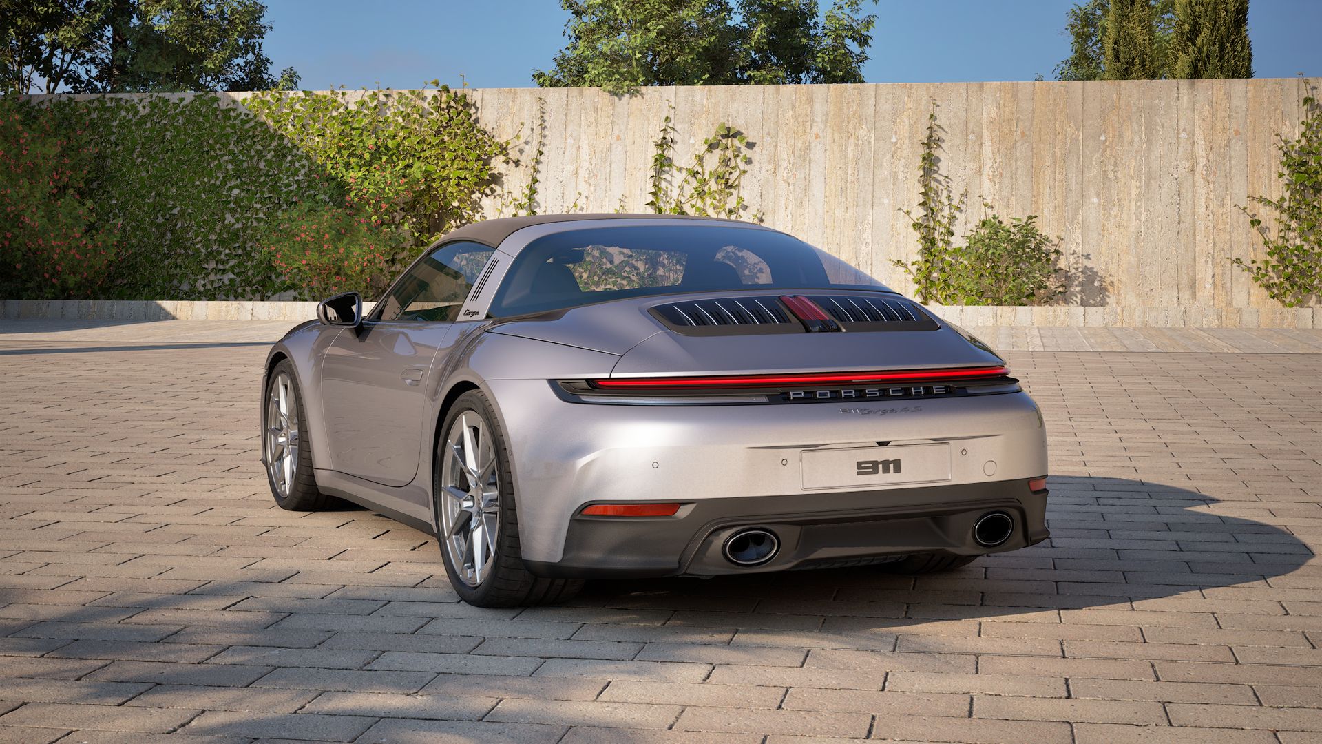 Rückansicht des 911 Targa 4S