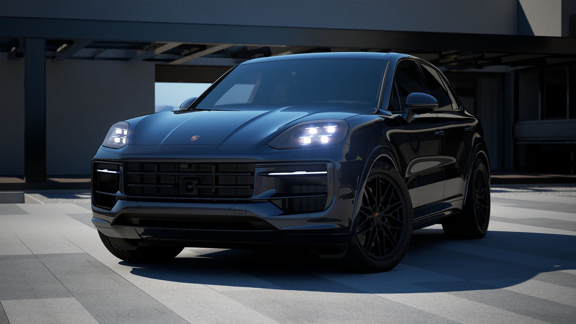 Vorderansicht des Cayenne GTS