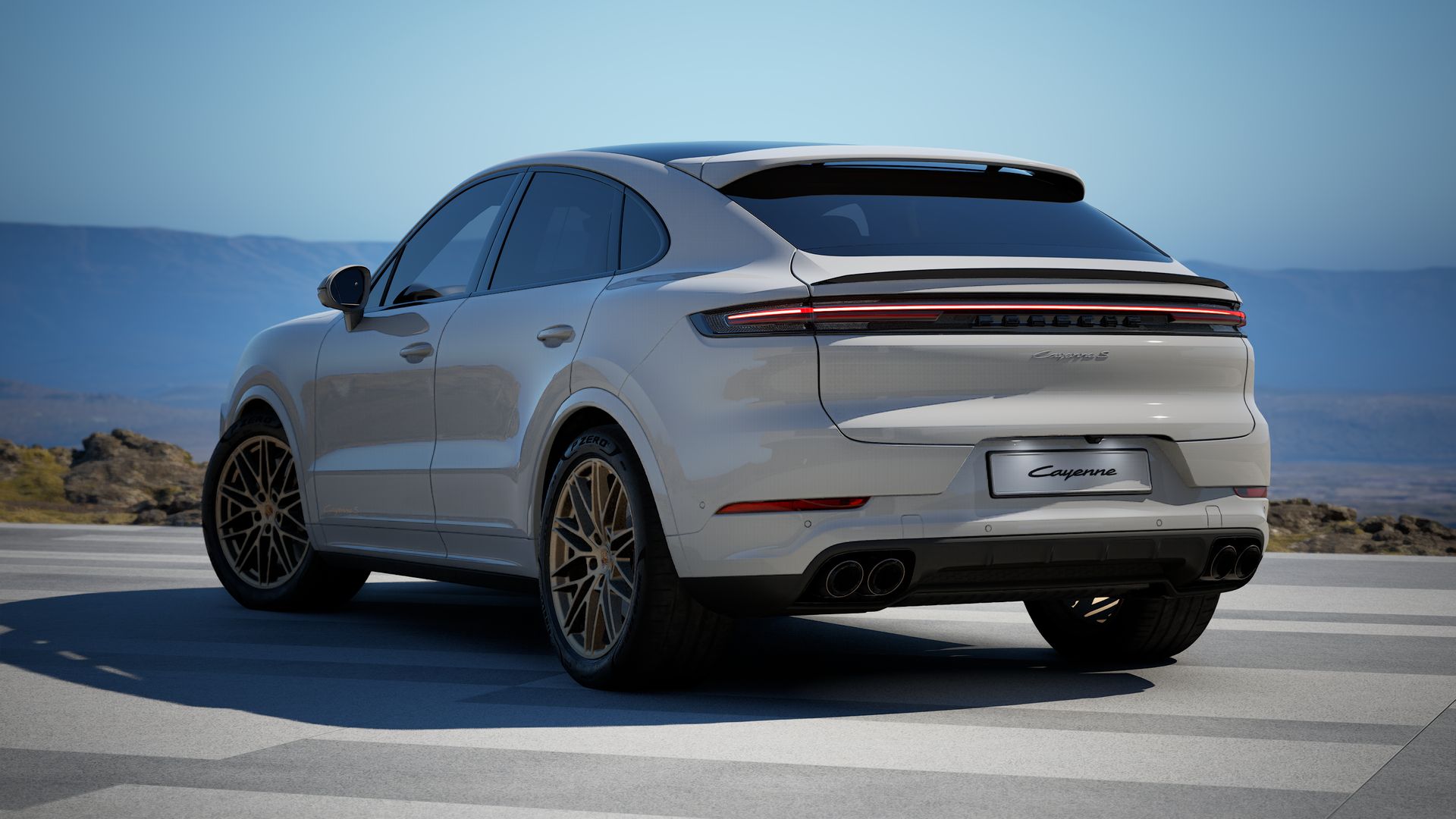 Rückansicht des Cayenne S Coupé