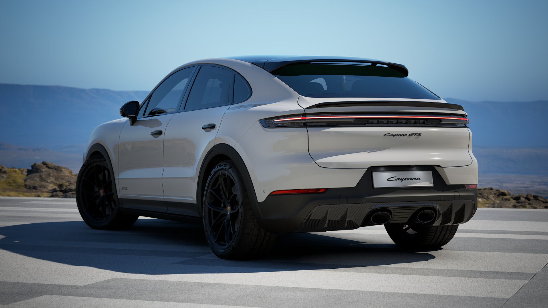 Rückansicht des Cayenne GTS Coupé