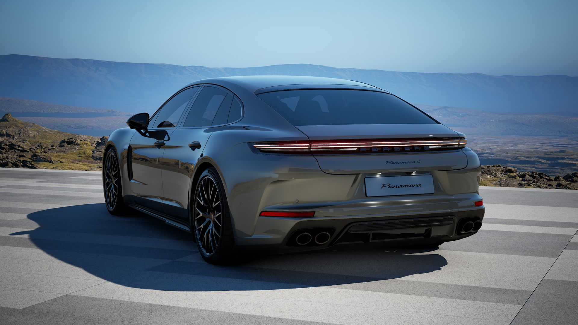 Rückansicht des Panamera 4