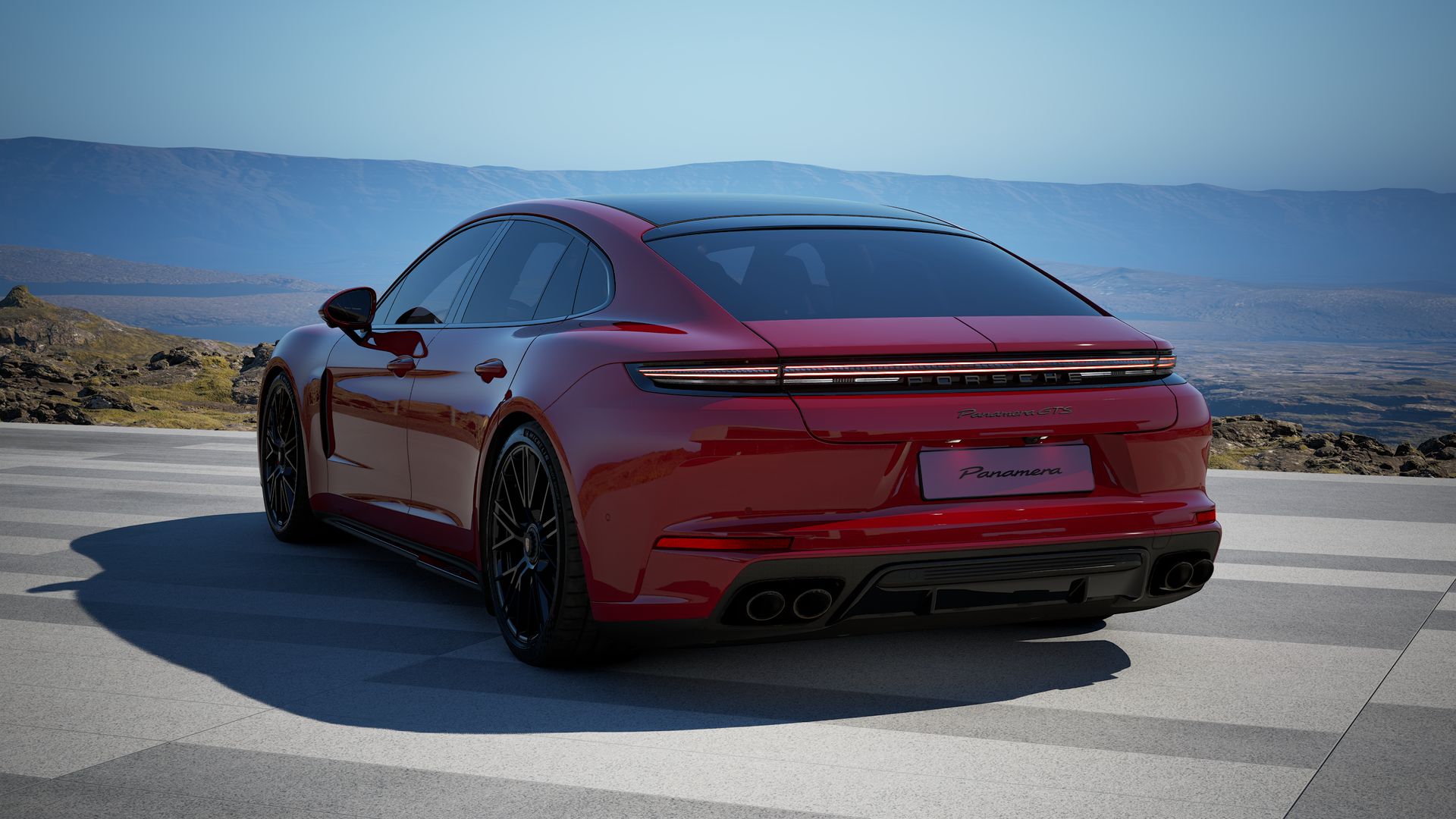 Rückansicht des Panamera GTS