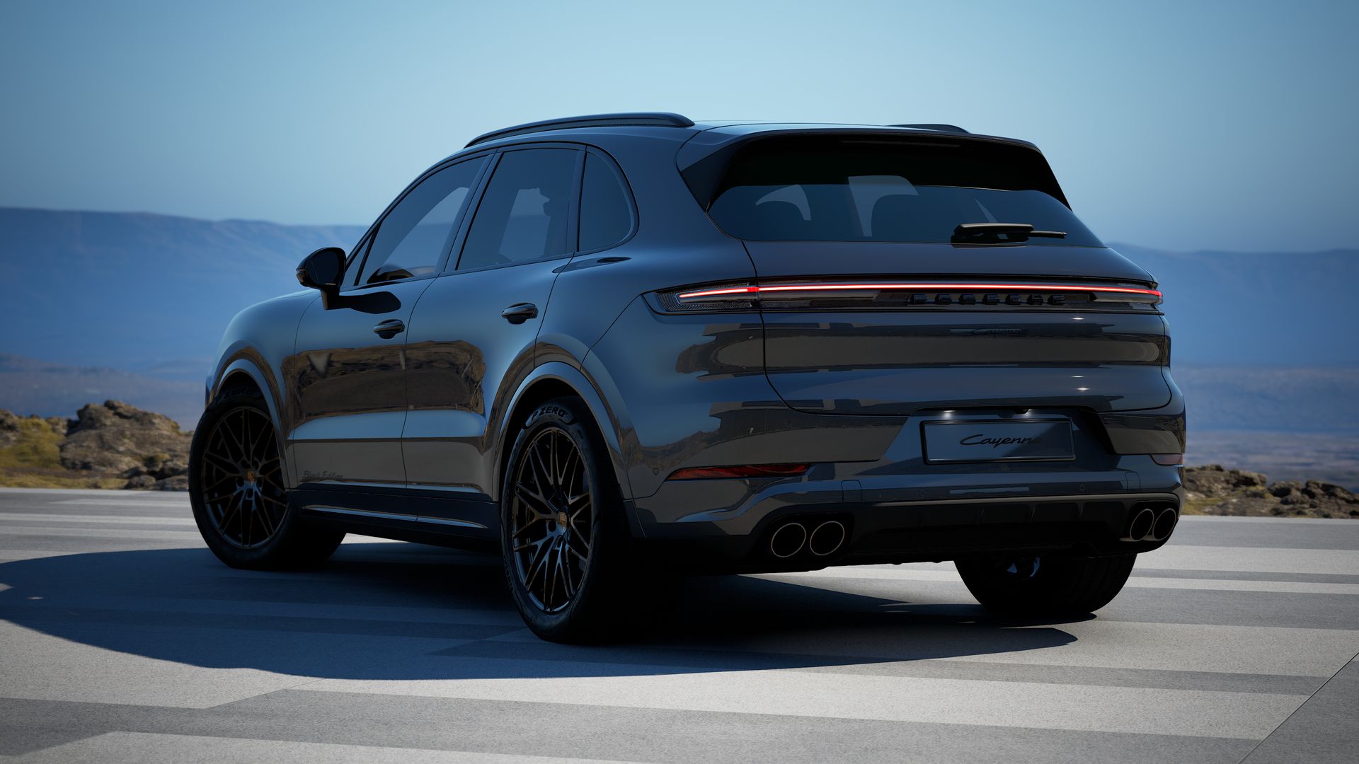 Cayenne Black Edition back view