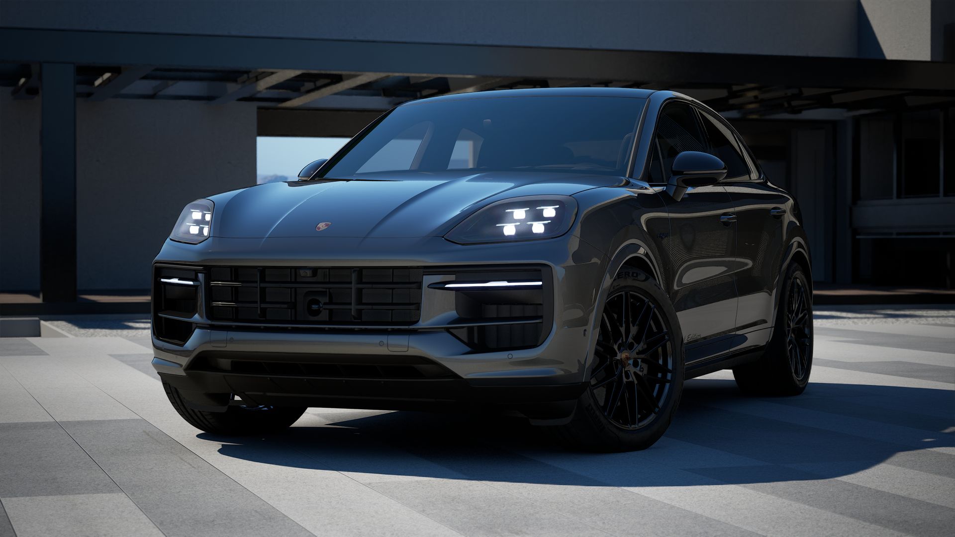 Cayenne E-Hybrid Coupé Black Edition front view