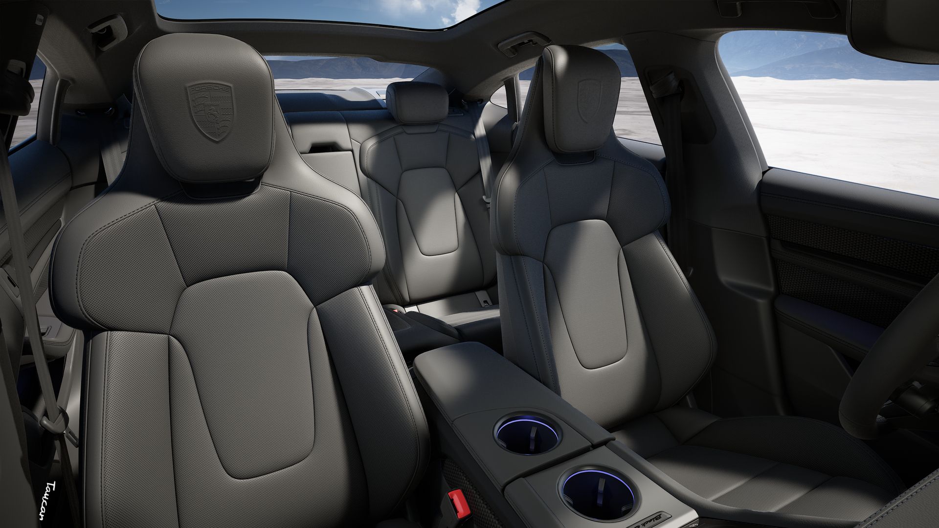 Taycan 4 Black Edition interior view
