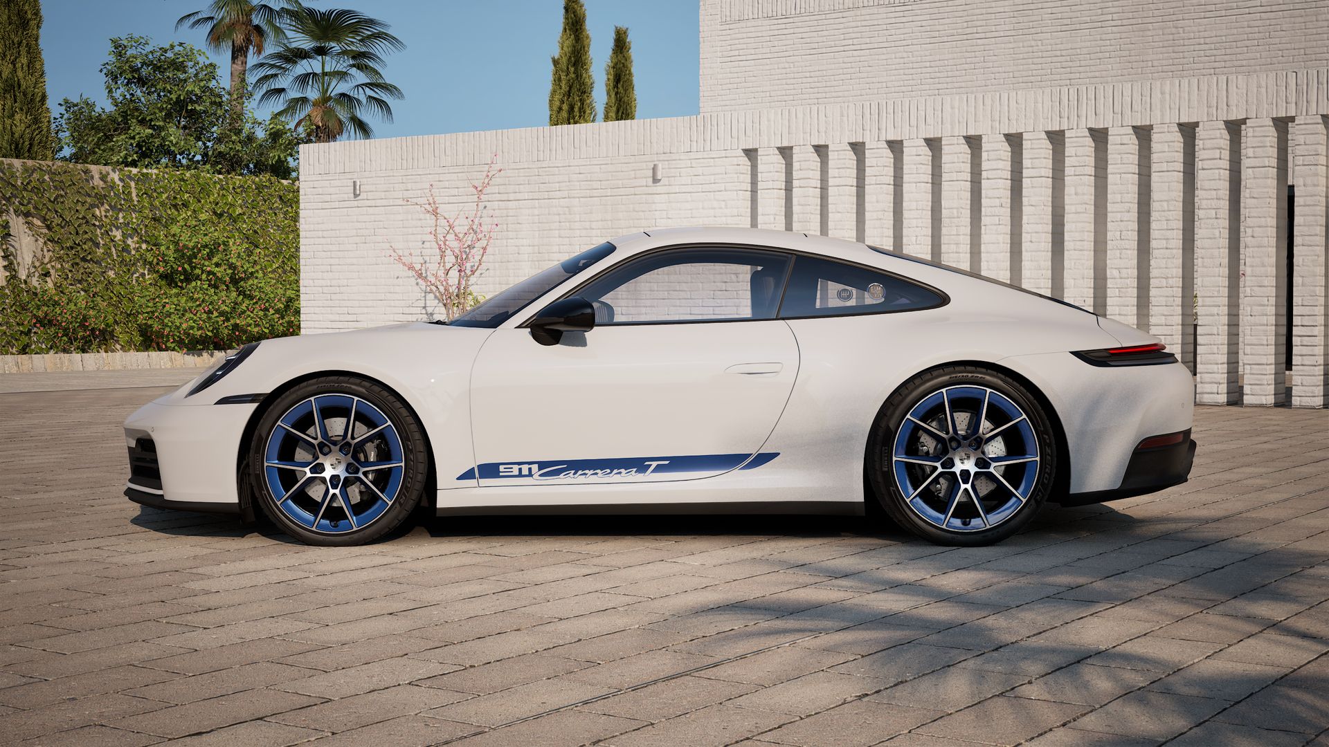 Vista lateral do 911 Carrera T (2026) 