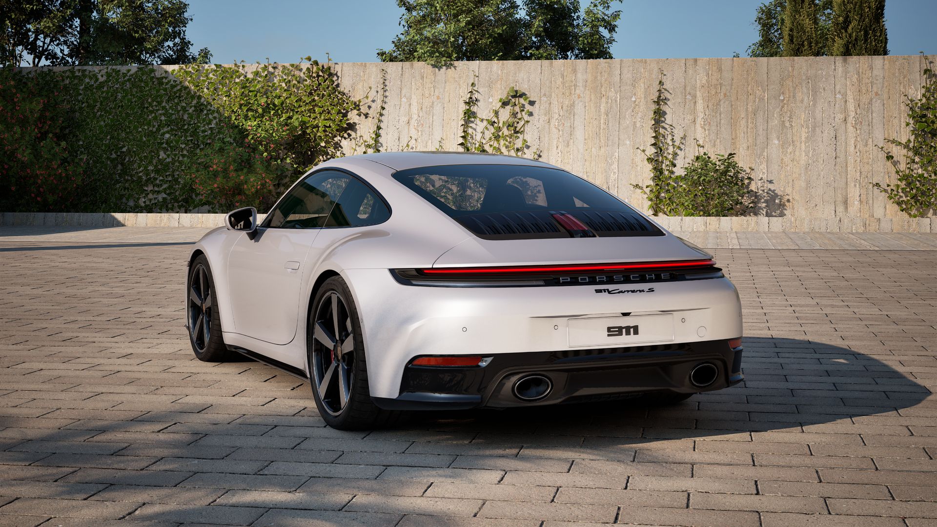 Vista traseira do 911 Carrera S (2026) 