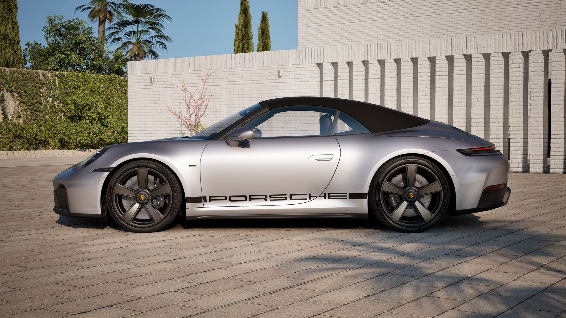 Vista lateral do 911 Spirit 70 (2026) 