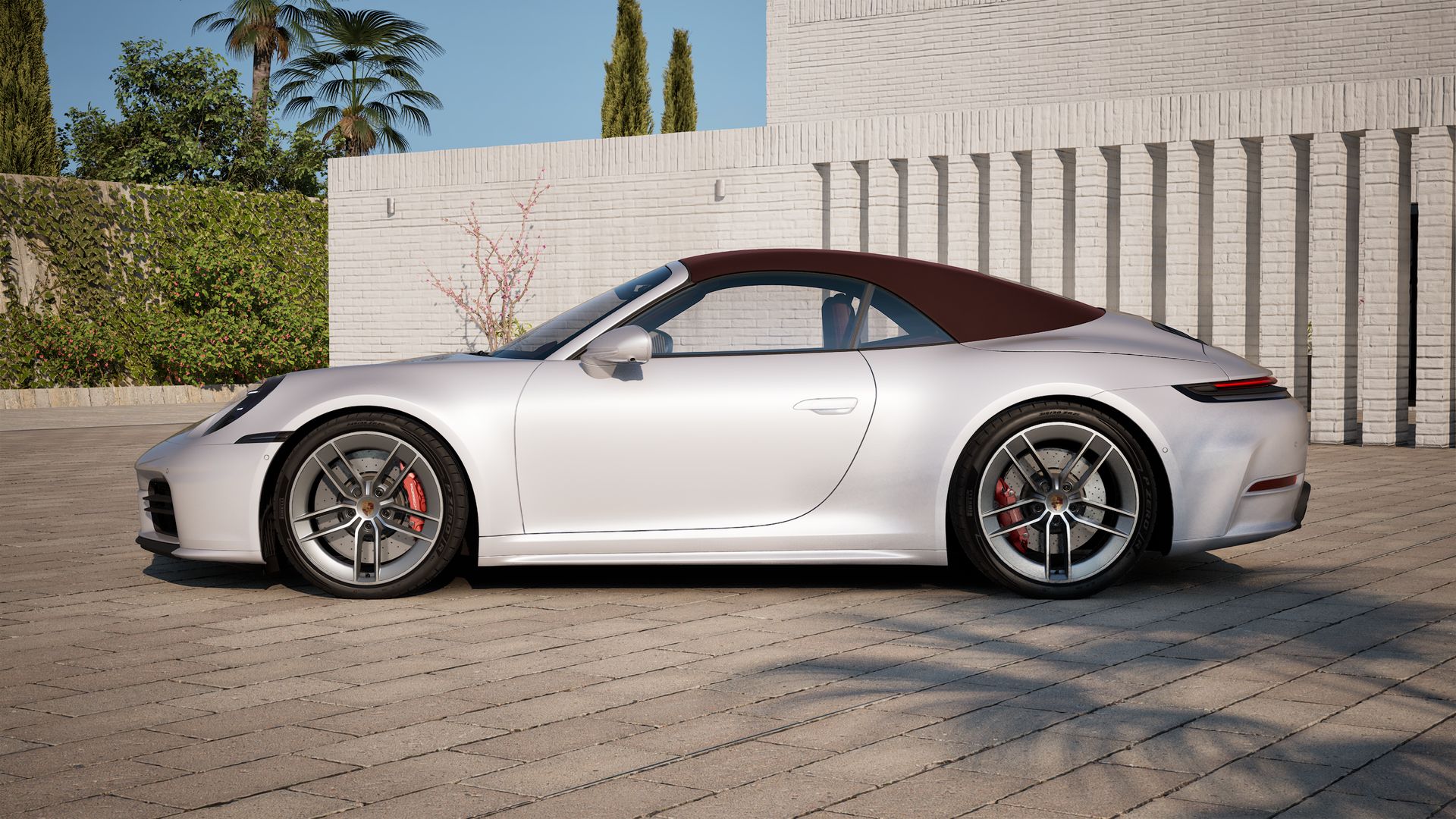 Vista lateral do 911 Carrera S Cabriolet (2026) 