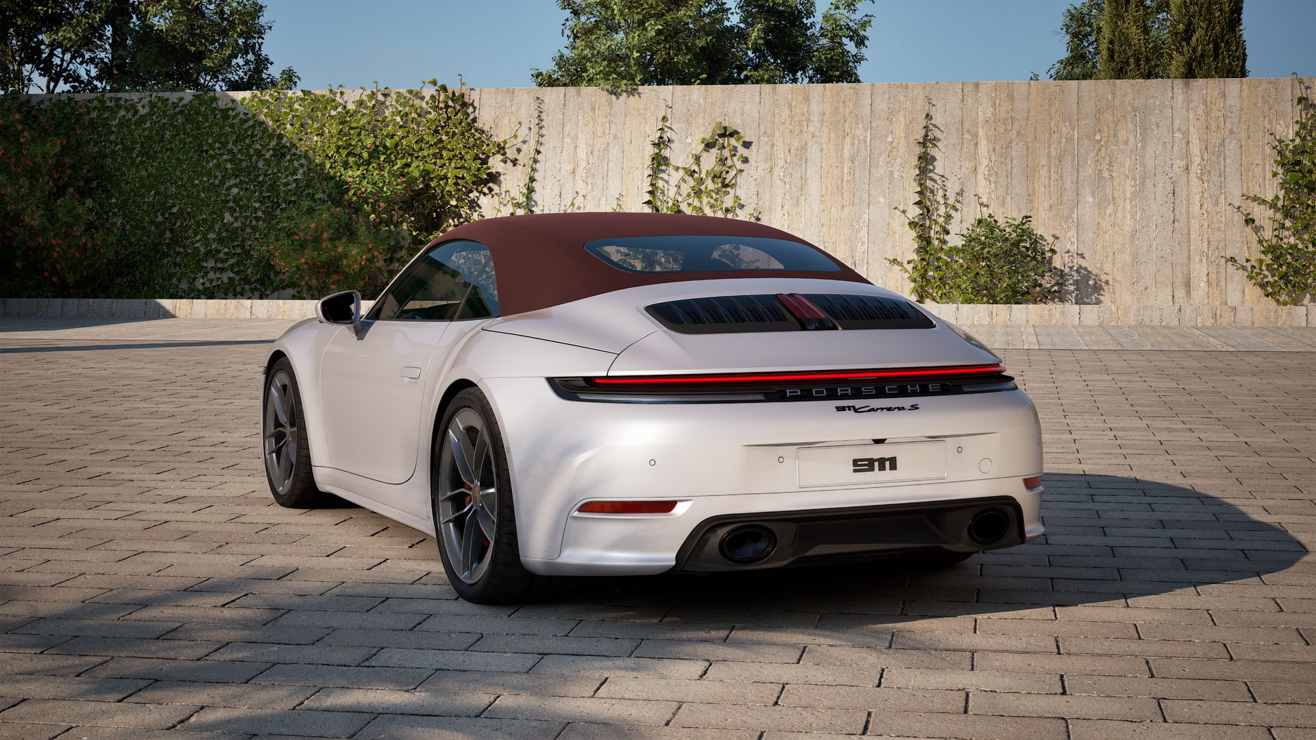 Vista traseira do 911 Carrera S Cabriolet (2026) 