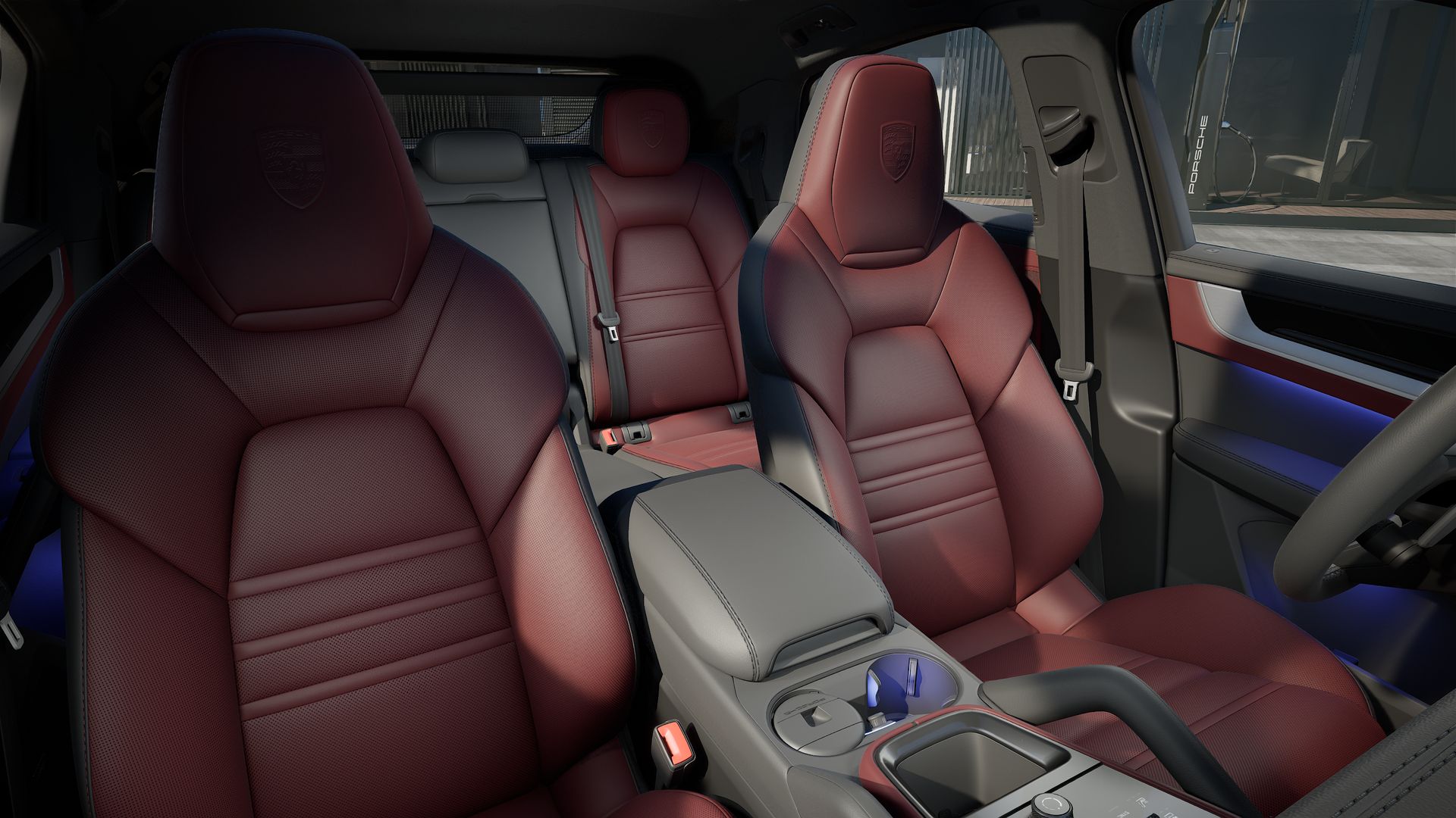 Vista interior do Cayenne E-Hybrid Coupé (2026) 
