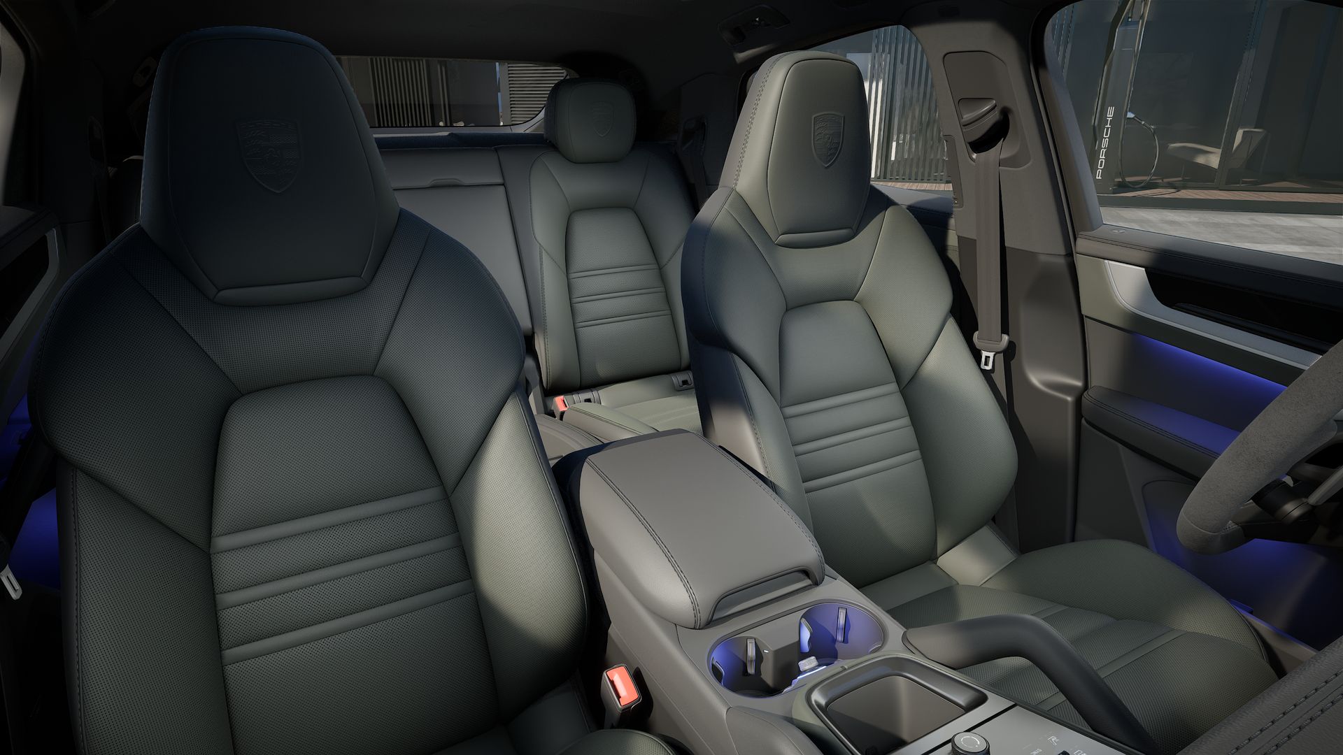 Vista interior do Cayenne S E-Hybrid Coupé (2026) 