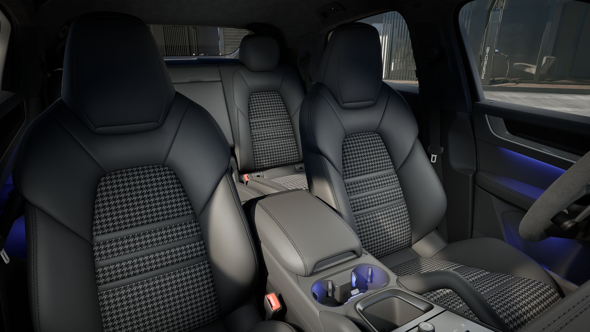 Vista interior do Cayenne Turbo E-Hybrid Coupé (2026) 