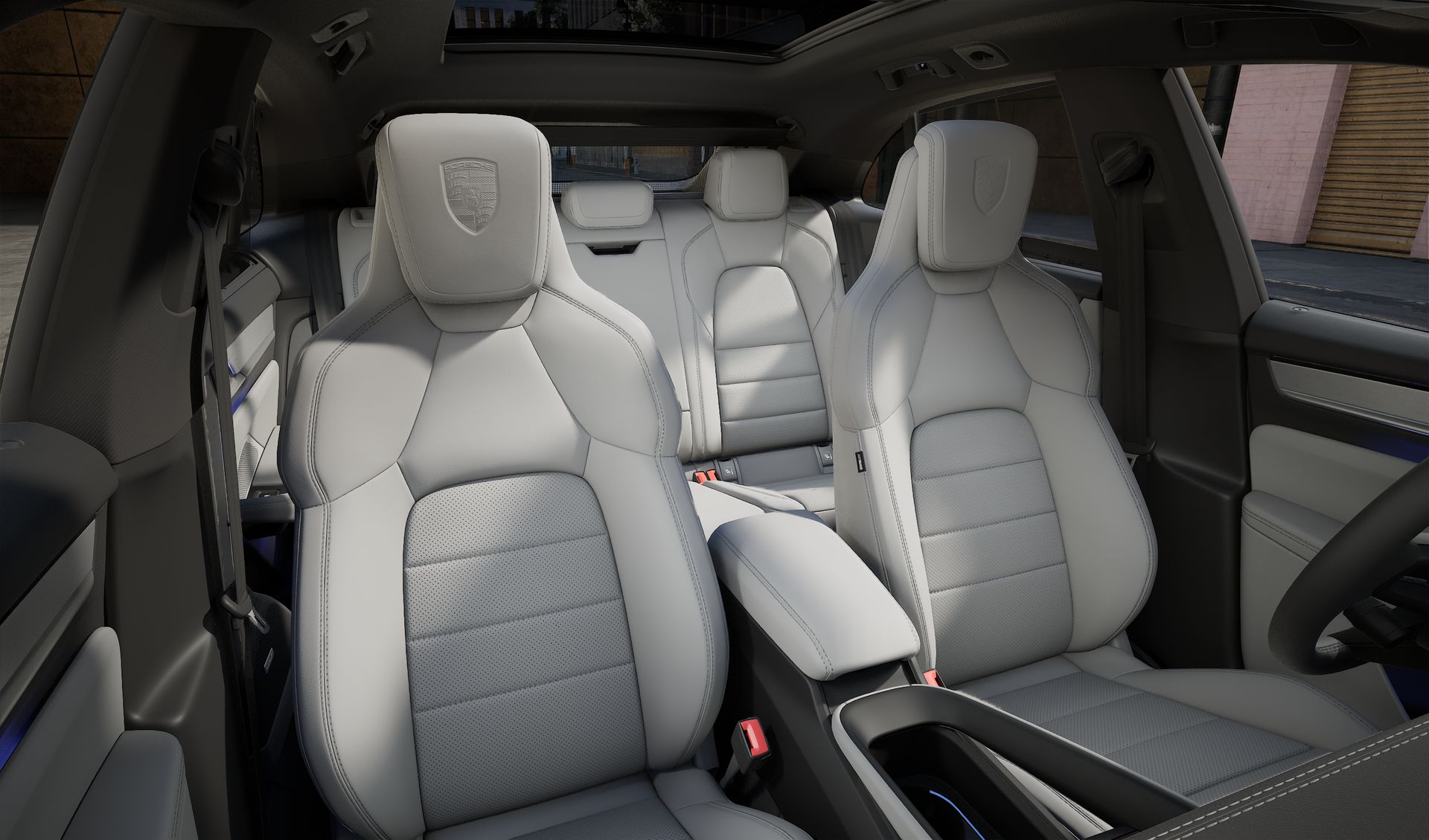 Vista interior do Macan 4 (2025) 