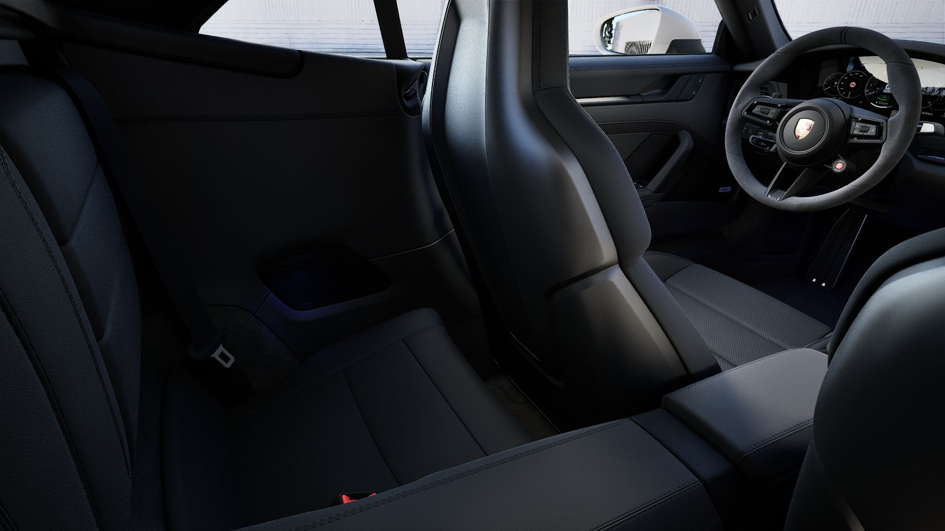 Innenansicht mit den Rücksitzen von 911 Carrera 4 GTS Cabriolet