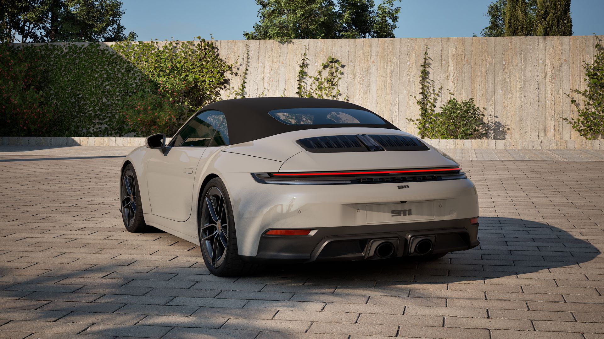 911 Carrera 4 GTS Cabriolet vue arrière