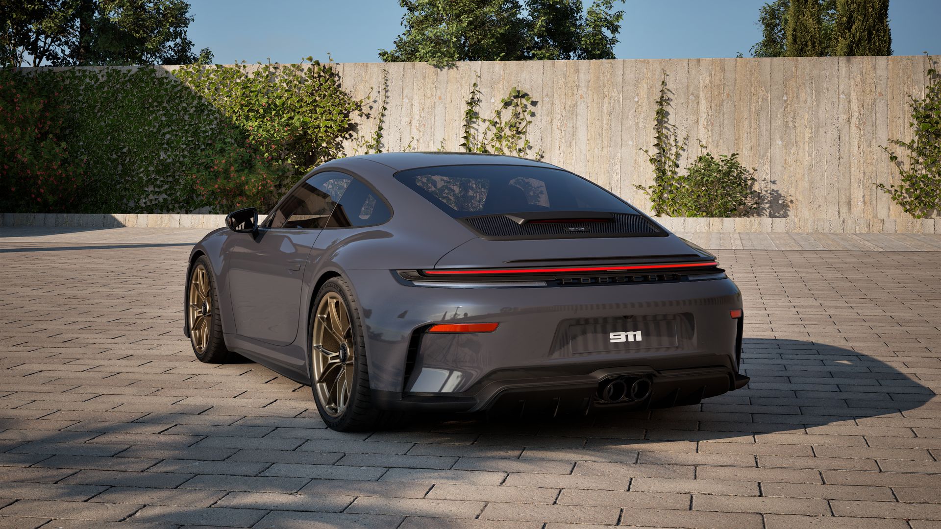 911 GT3 avec Paquet Touring vue arrière