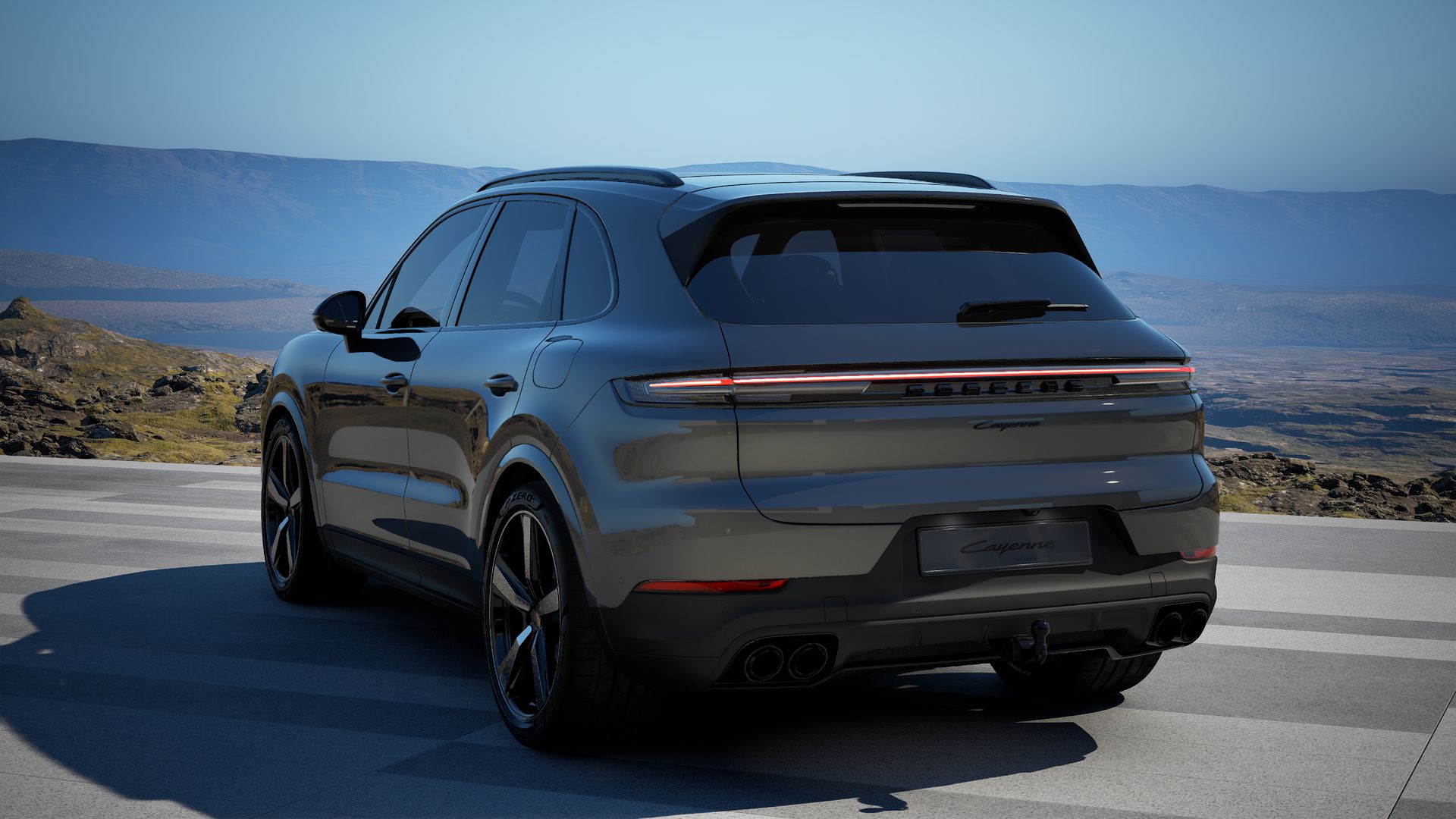 Cayenne E-Hybrid vue arrière