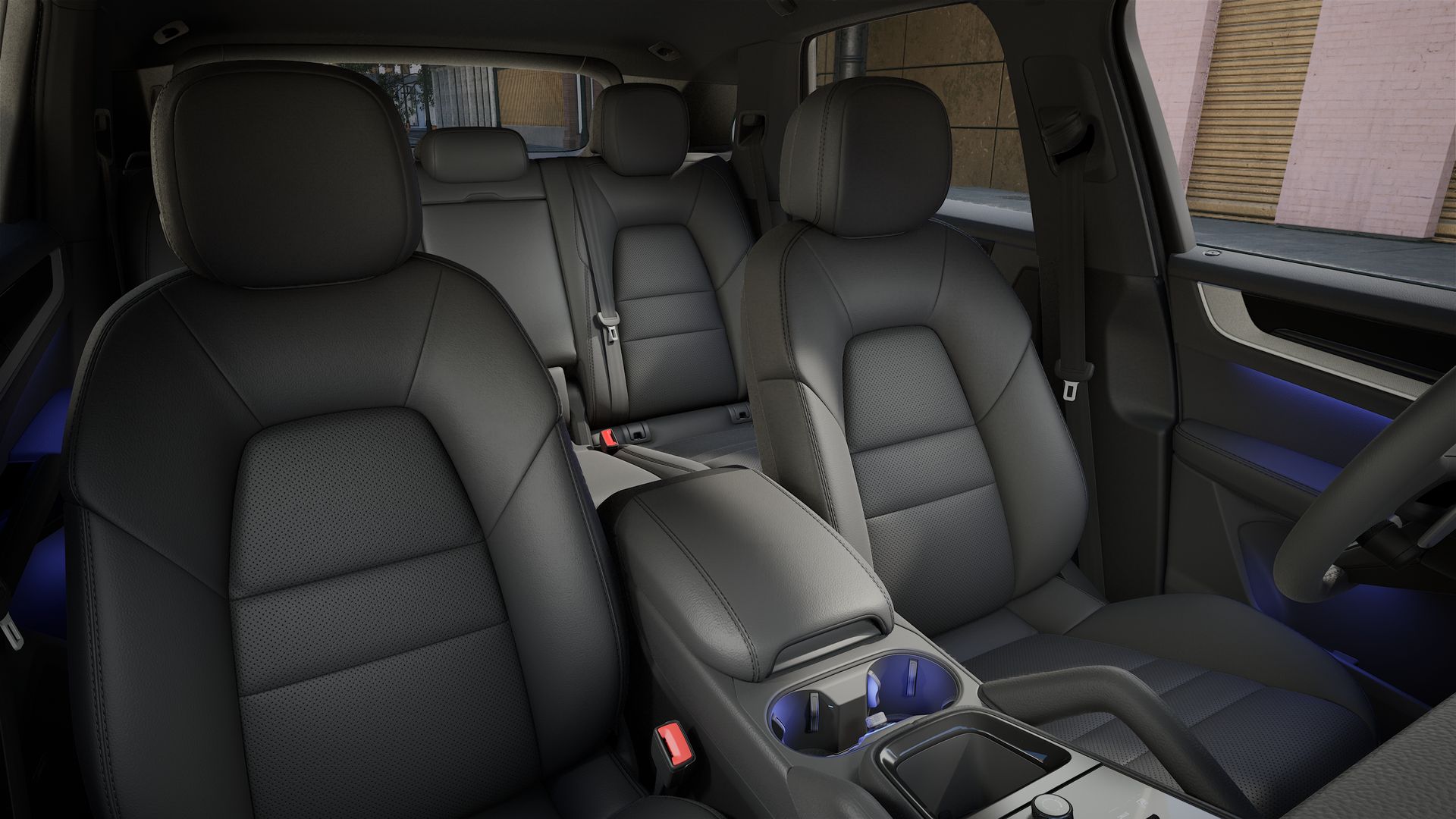 Innenansicht mit den Vordersitzen von Cayenne S E-Hybrid