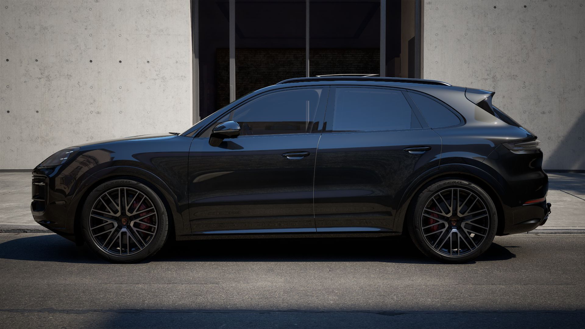 Die Außenansicht von Cayenne GTS zeigt die linke Seite des Fahrzeugs