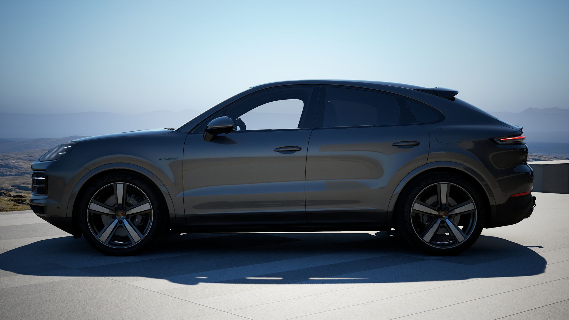 Cayenne E-Hybrid Coupé vue latérale
