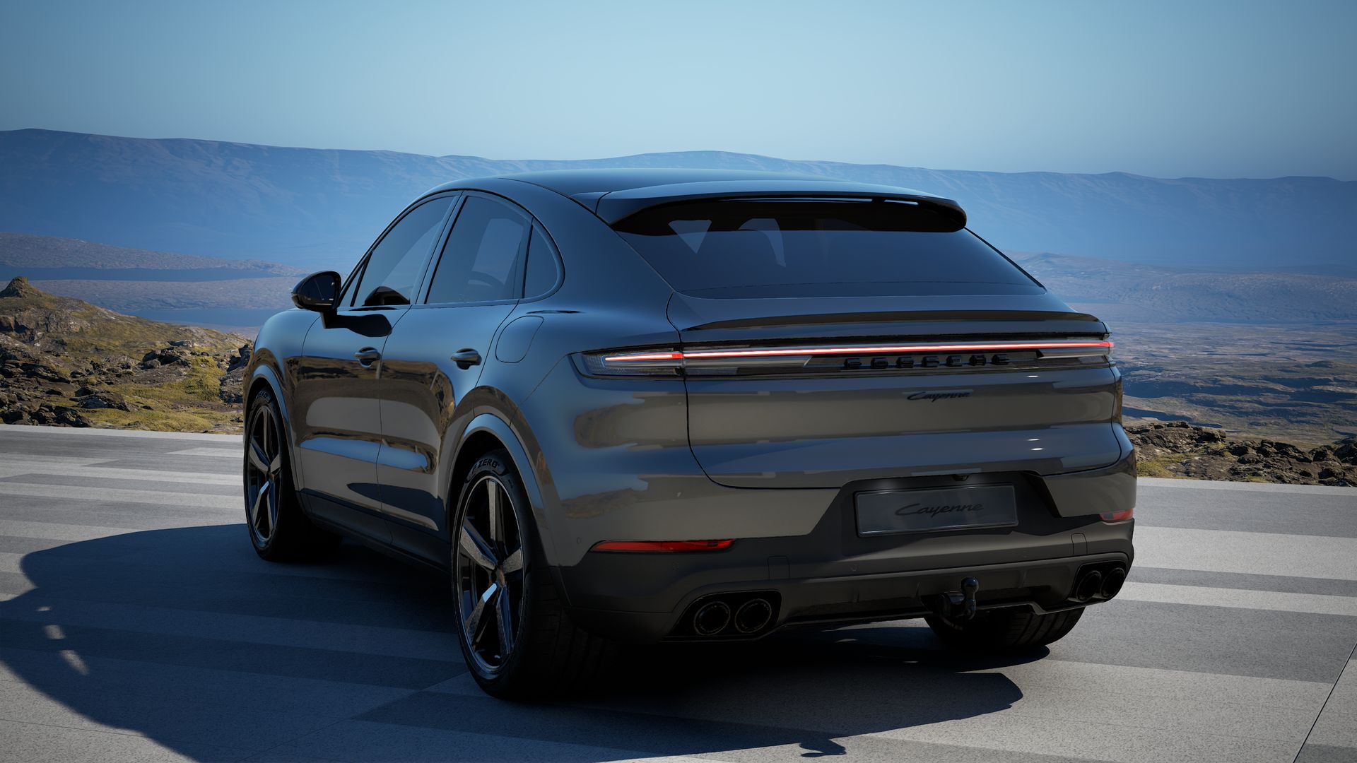 Cayenne E-Hybrid Coupé vue arrière