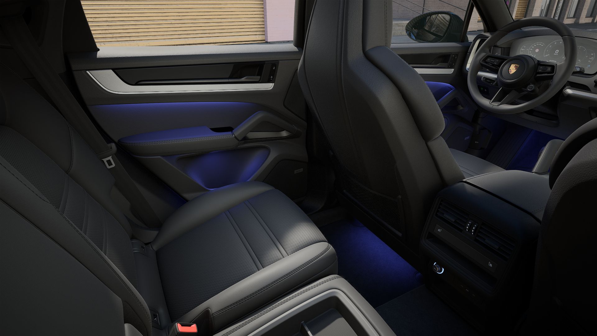 Innenansicht mit den Rücksitzen von Cayenne S Coupé