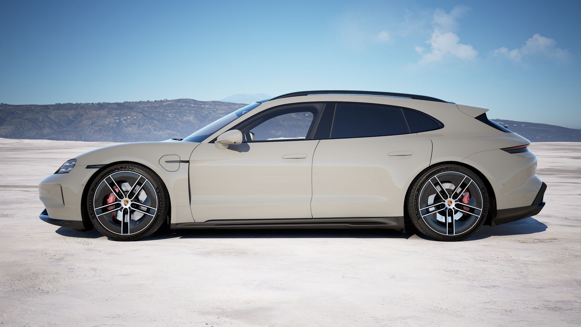 Taycan GTS Sport Turismo vue latérale