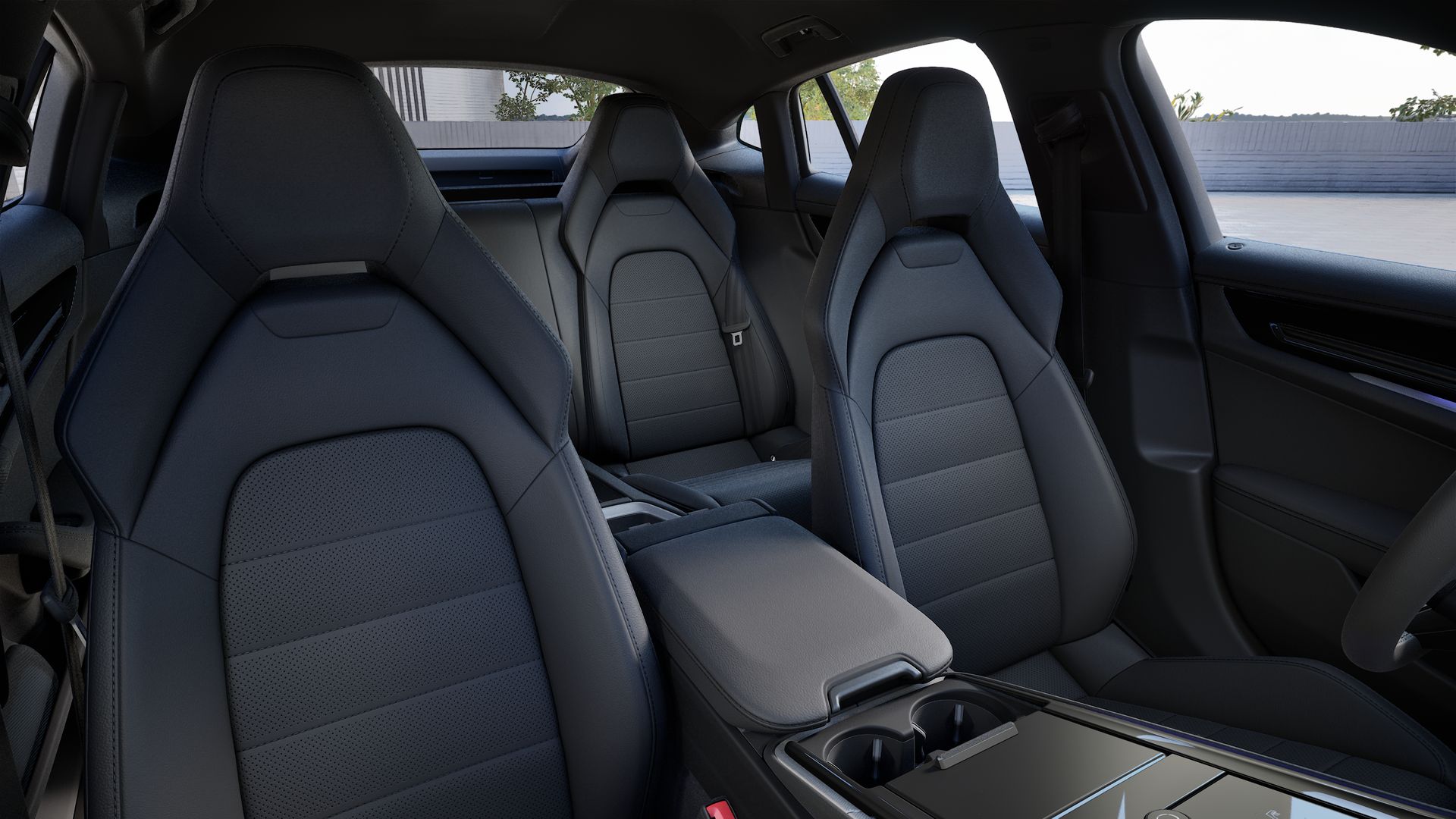 Innenansicht mit den Vordersitzen von Panamera 4 E-Hybrid