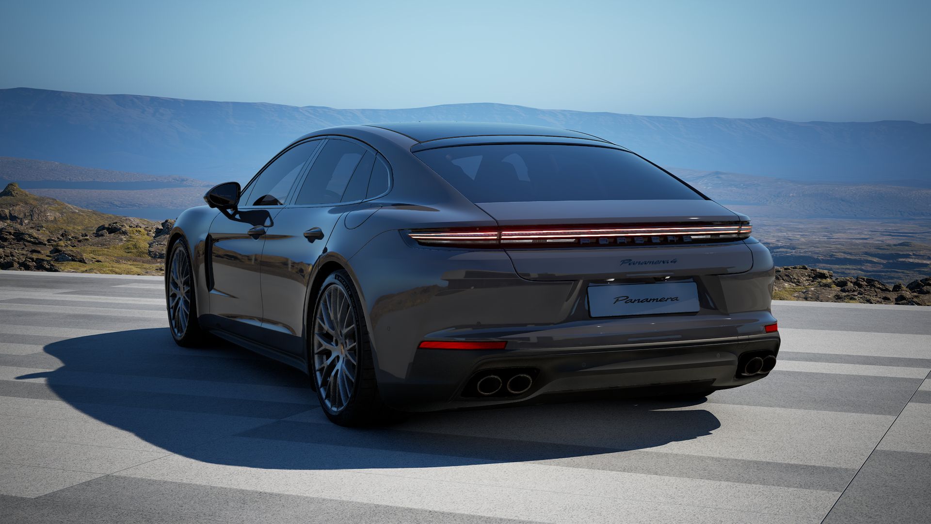 Panamera 4 E-Hybrid vue arrière