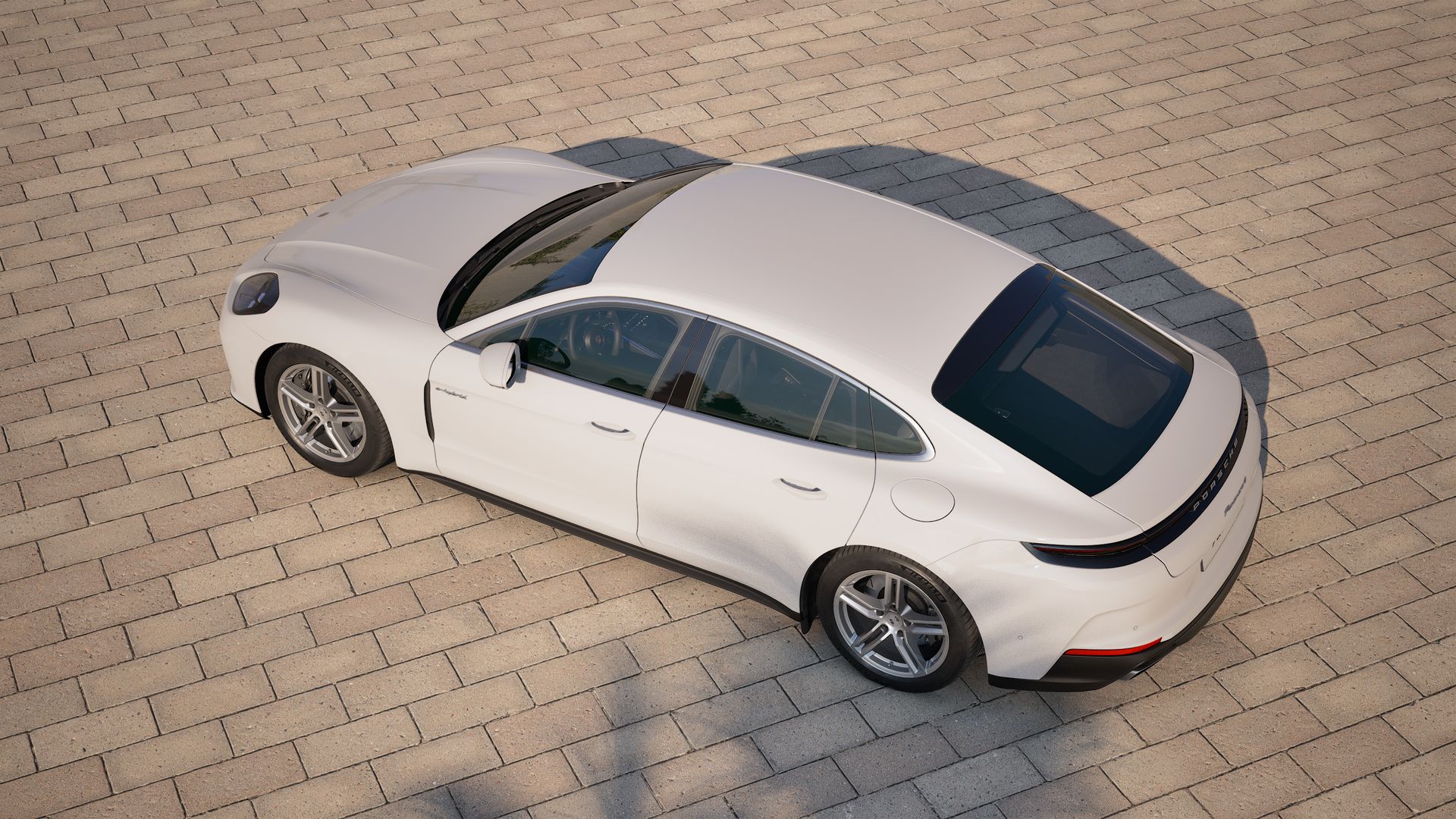 Außenansicht von Panamera 4 E-Hybrid von oben gesehen
