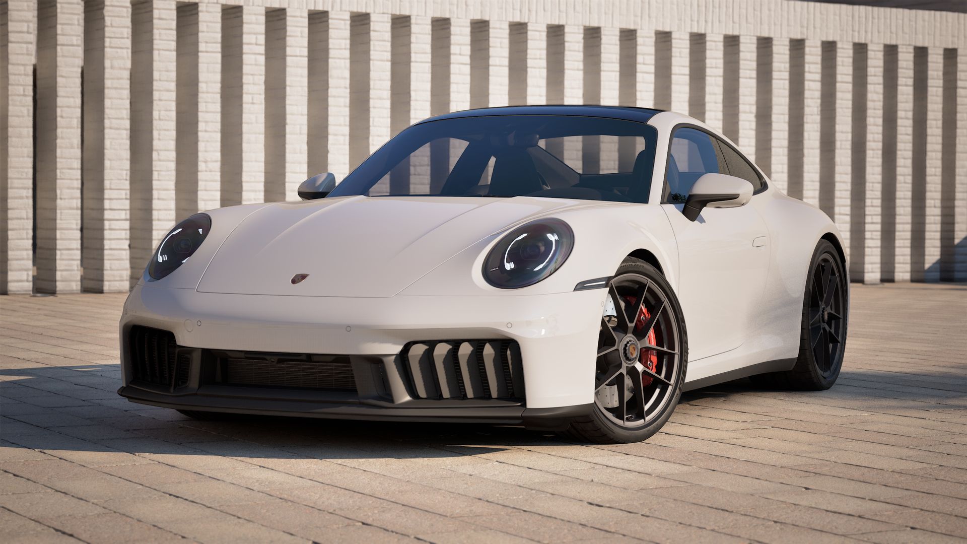911 Carrera GTS 外观图，显示汽车的前部和左侧