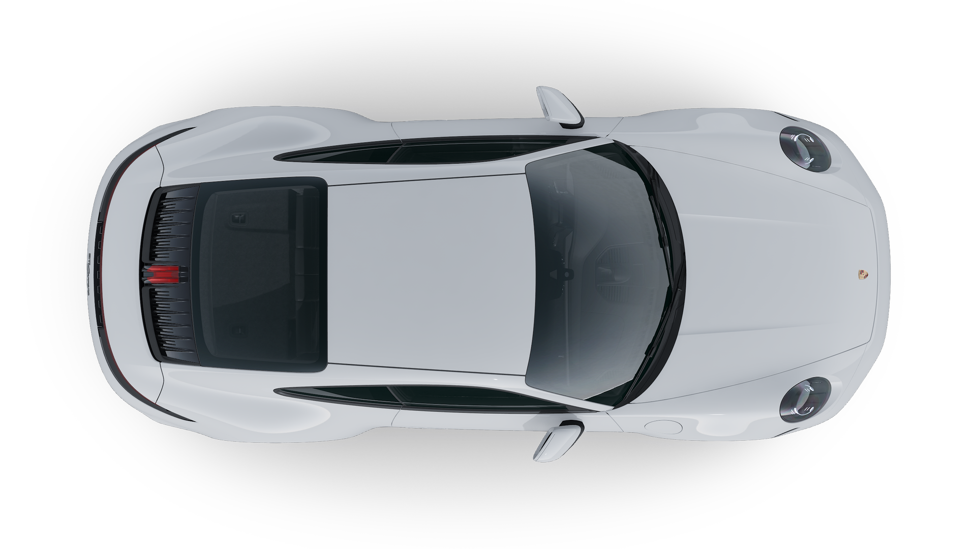 从高处俯瞰 911 Carrera 外观