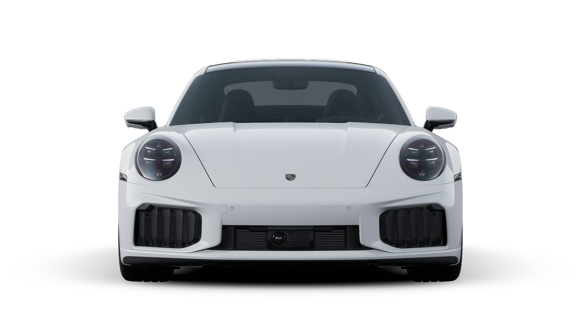 Exterior view of 911 Turbo S showing the front of the car
