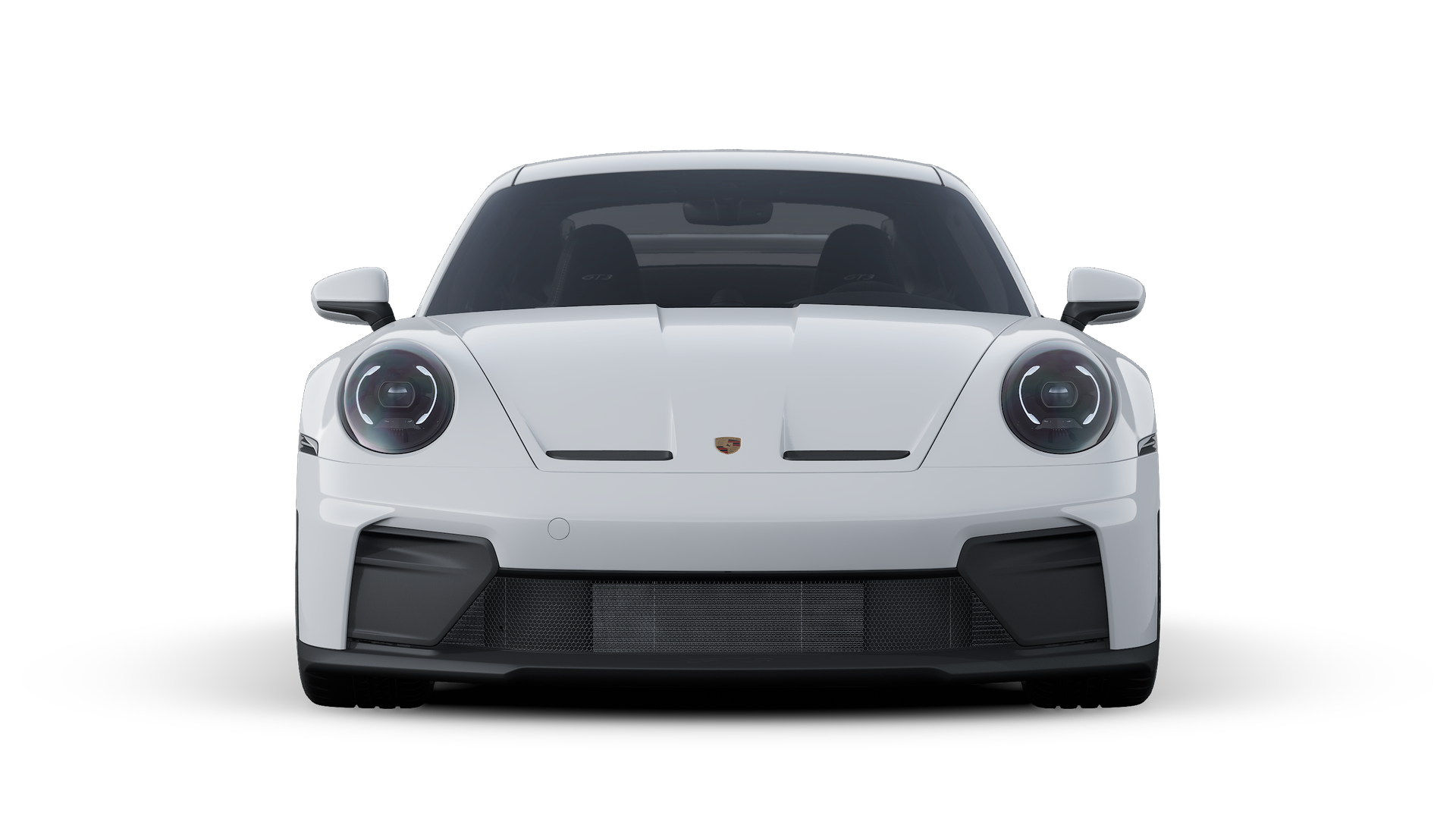 911 GT3 外观图，显示汽车前部