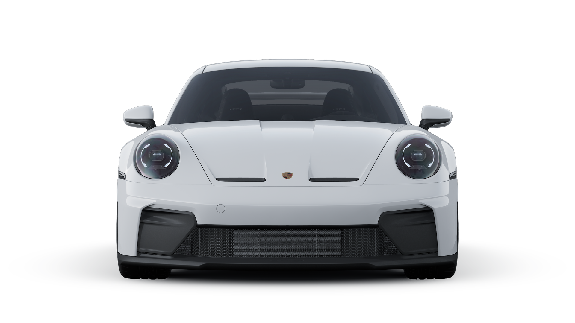 911 GT3 外观图，显示汽车前部