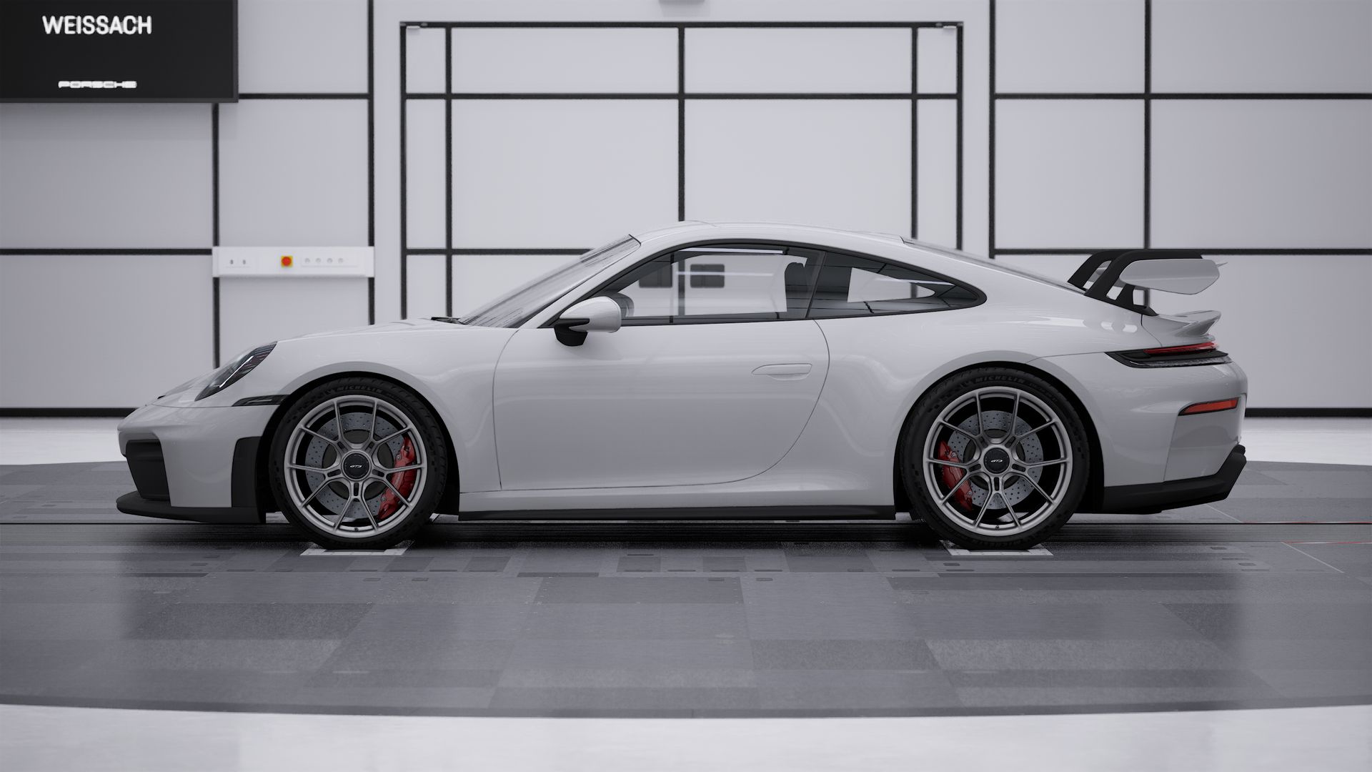 911 GT3 外观图，显示汽车左侧