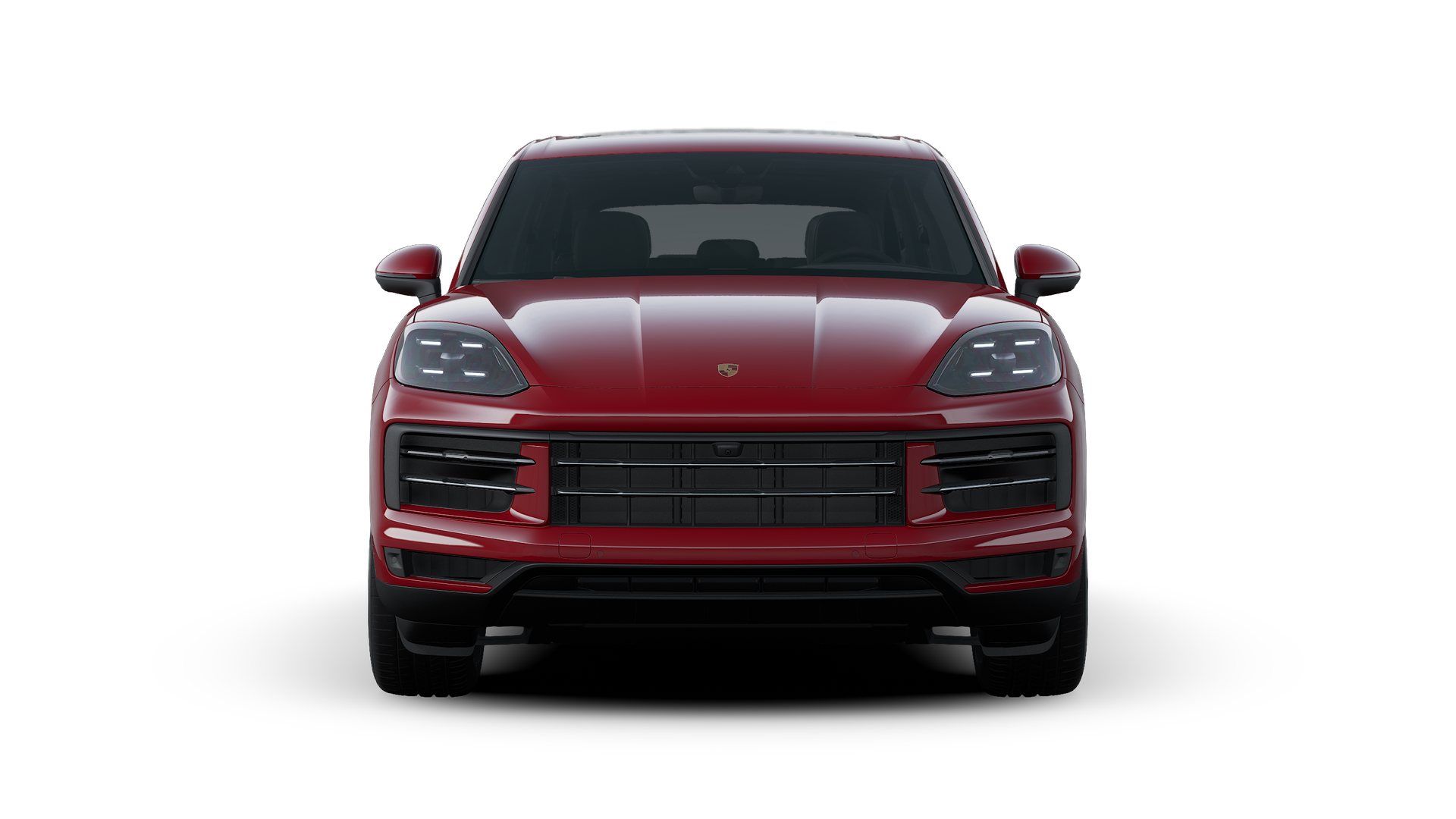 Exterior view of Cayenne Passion showing the front of the car