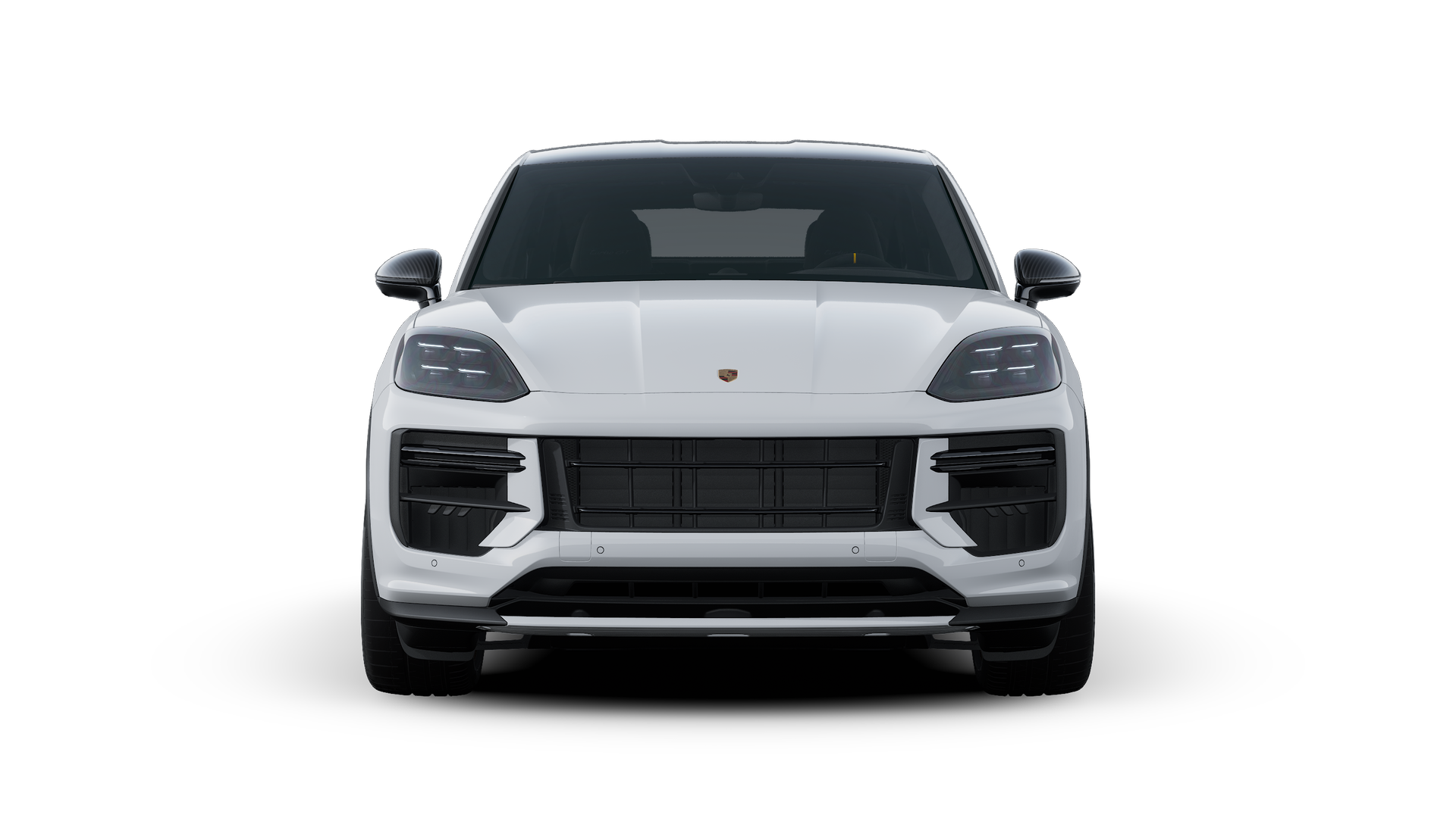 Exterior view of Cayenne Turbo GT showing the front of the car