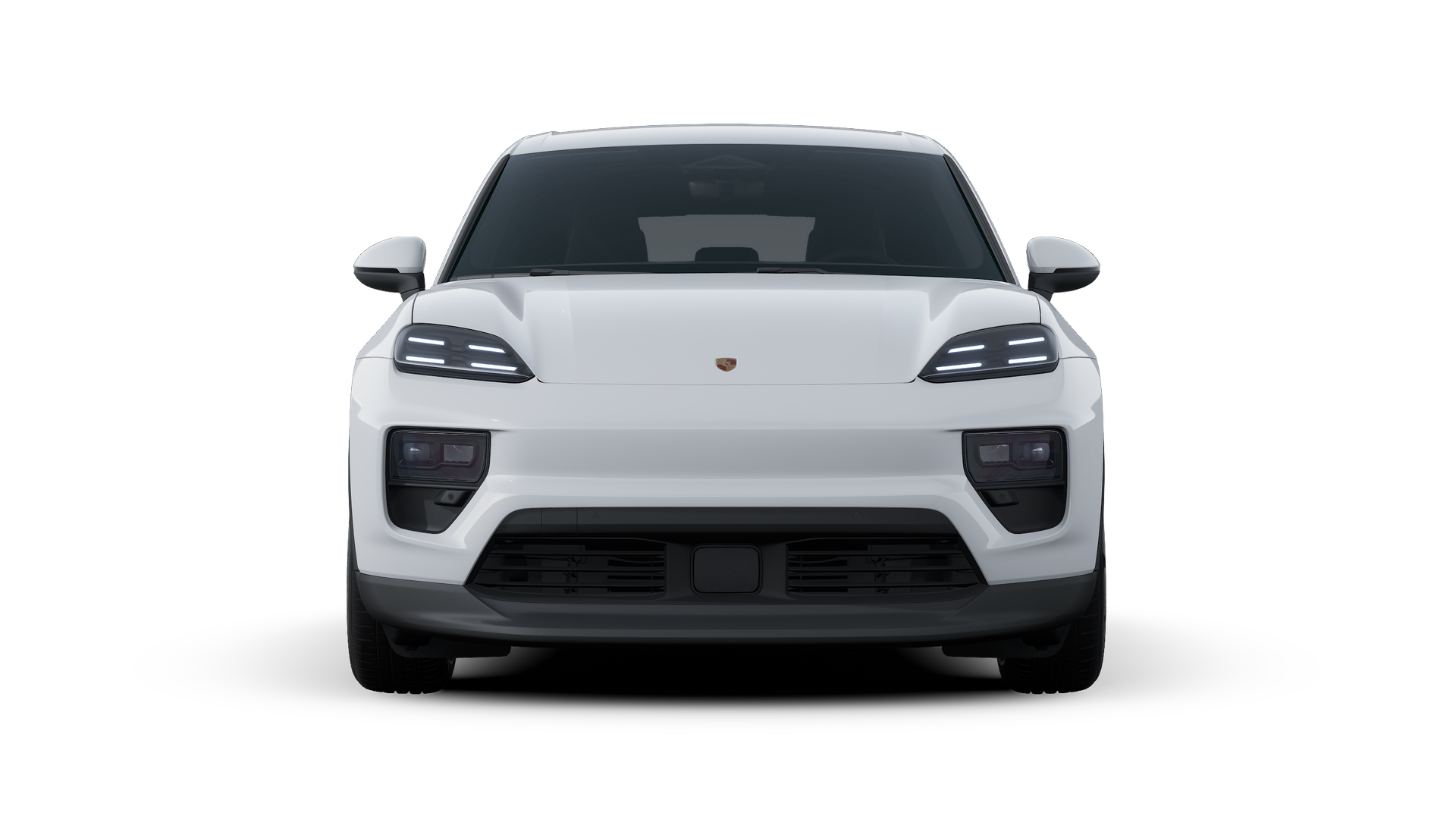 Macan 长续航版 外观图，显示汽车前部