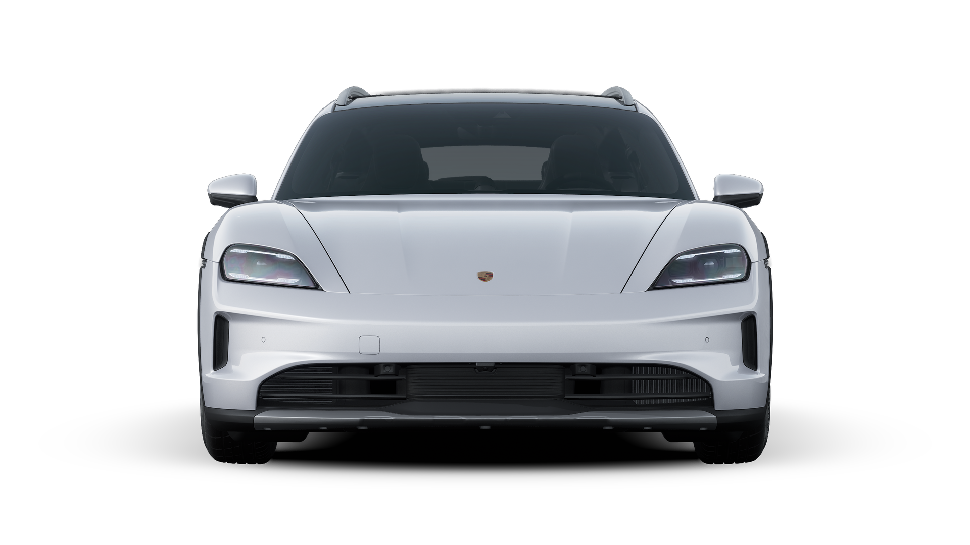 Taycan 4 Cross Turismo 外观图，显示汽车前部