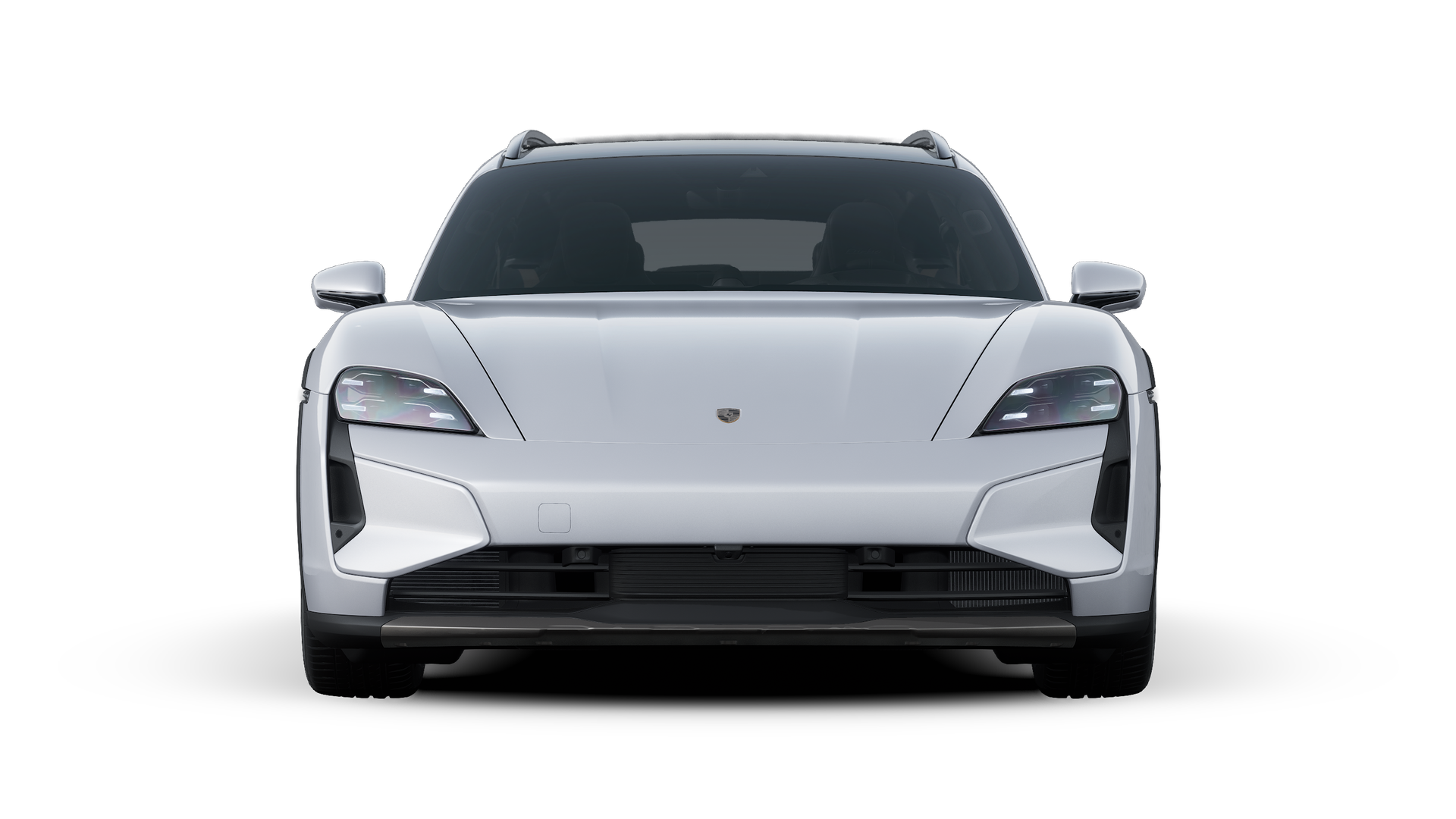Taycan Turbo Cross Turismo 外观图，显示汽车前部