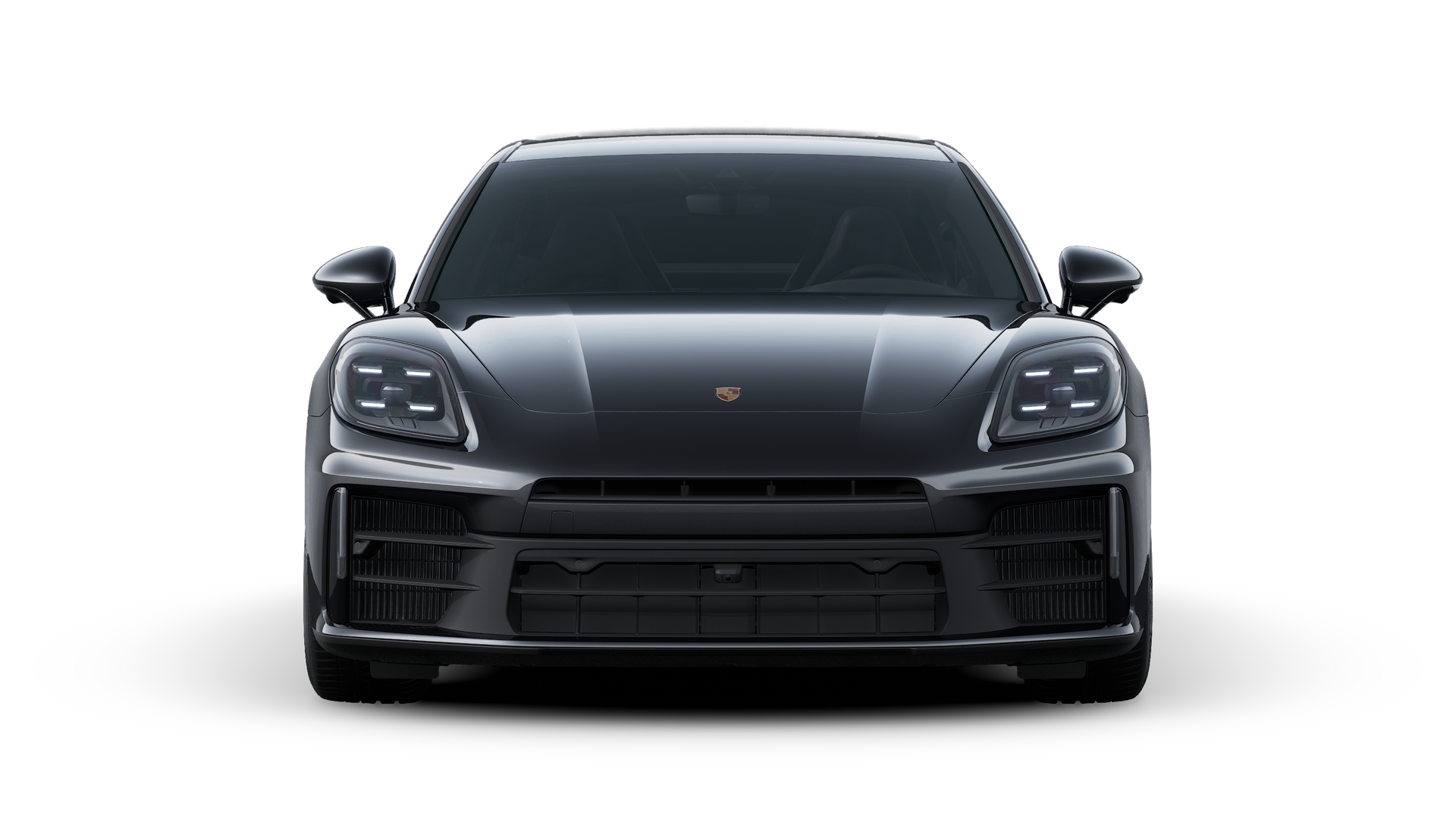Panamera 外观图，显示汽车前部