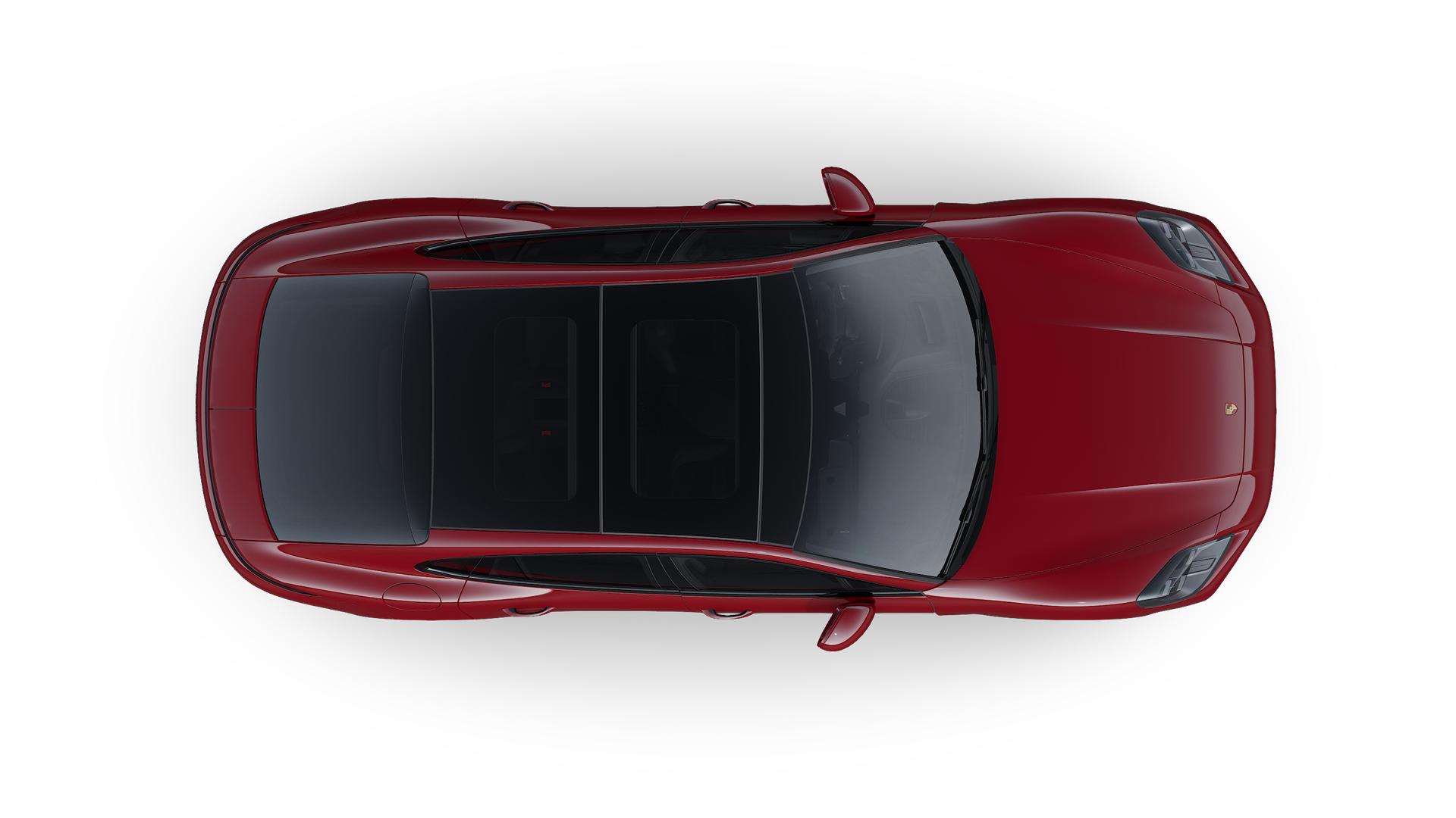 Exterior view of Panamera GTS from above the car facing upwards