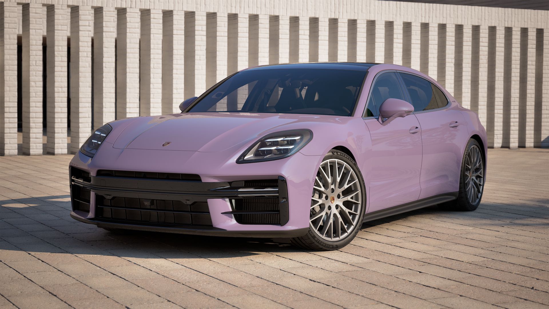 Exterior view of Panamera Executive Signature showing the front and left side of the car