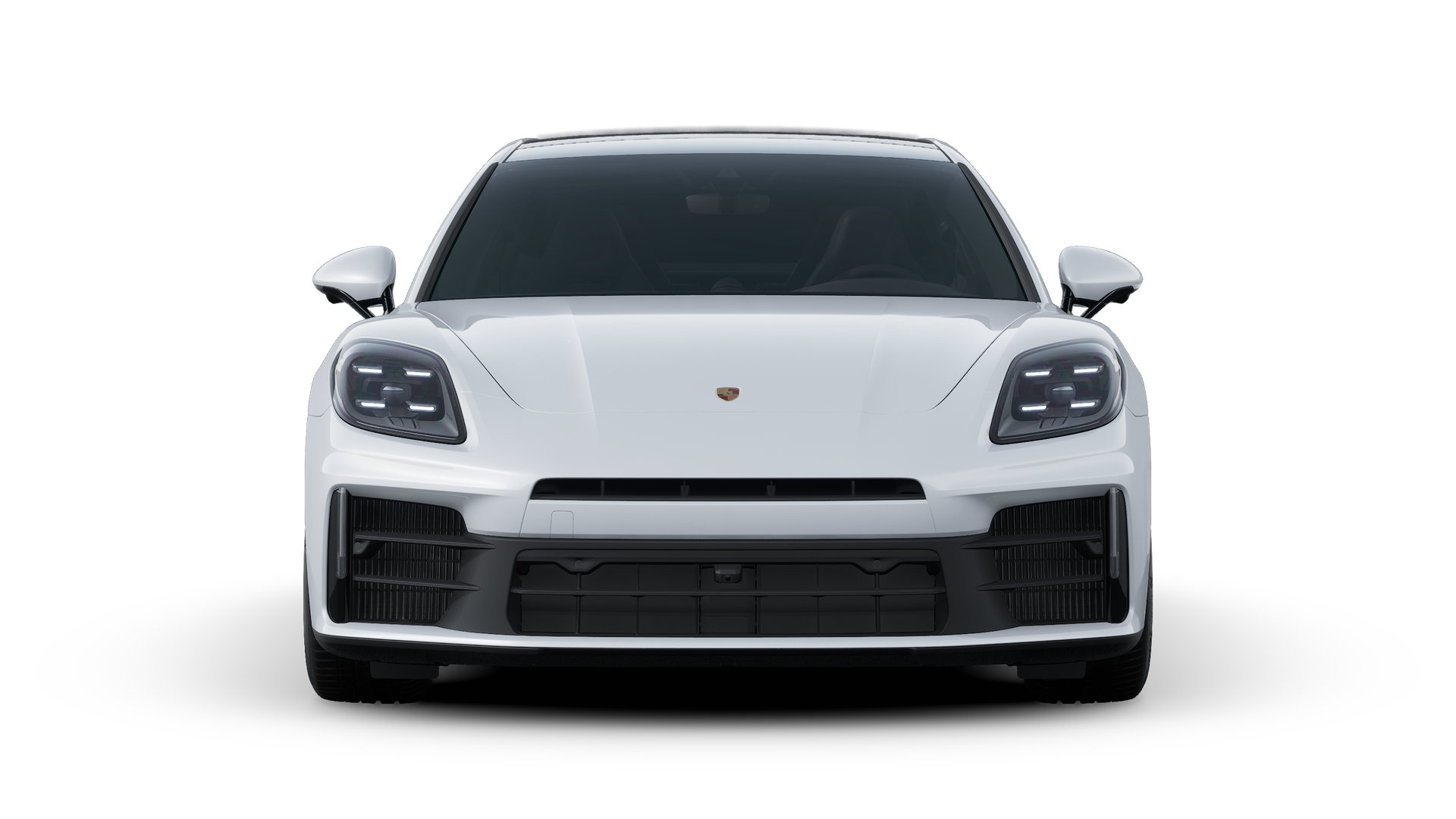 Exterior view of Panamera 4 E-Hybrid Executive showing the front of the car