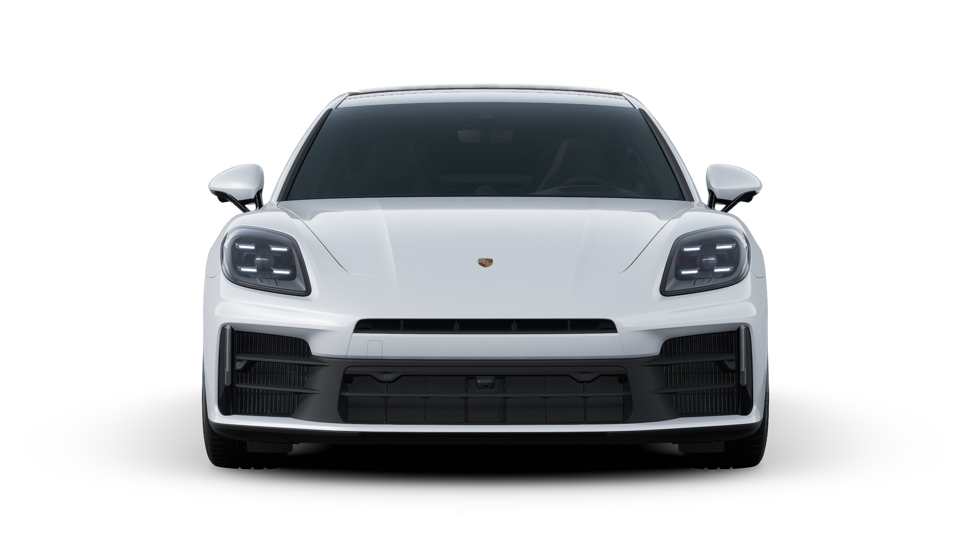 Panamera 4S E-Hybrid 行政加长版 外观图，显示汽车前部