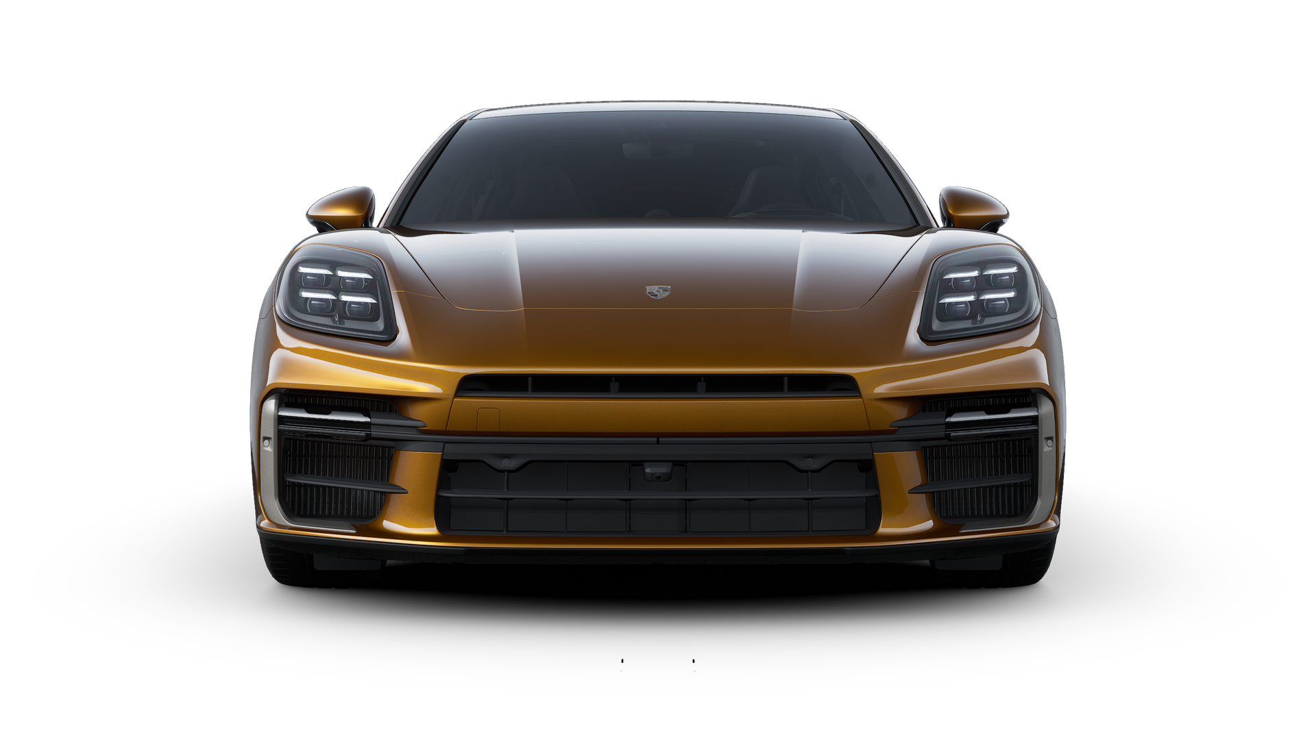 Panamera Turbo E-Hybrid 行政加长版 外观图，显示汽车前部