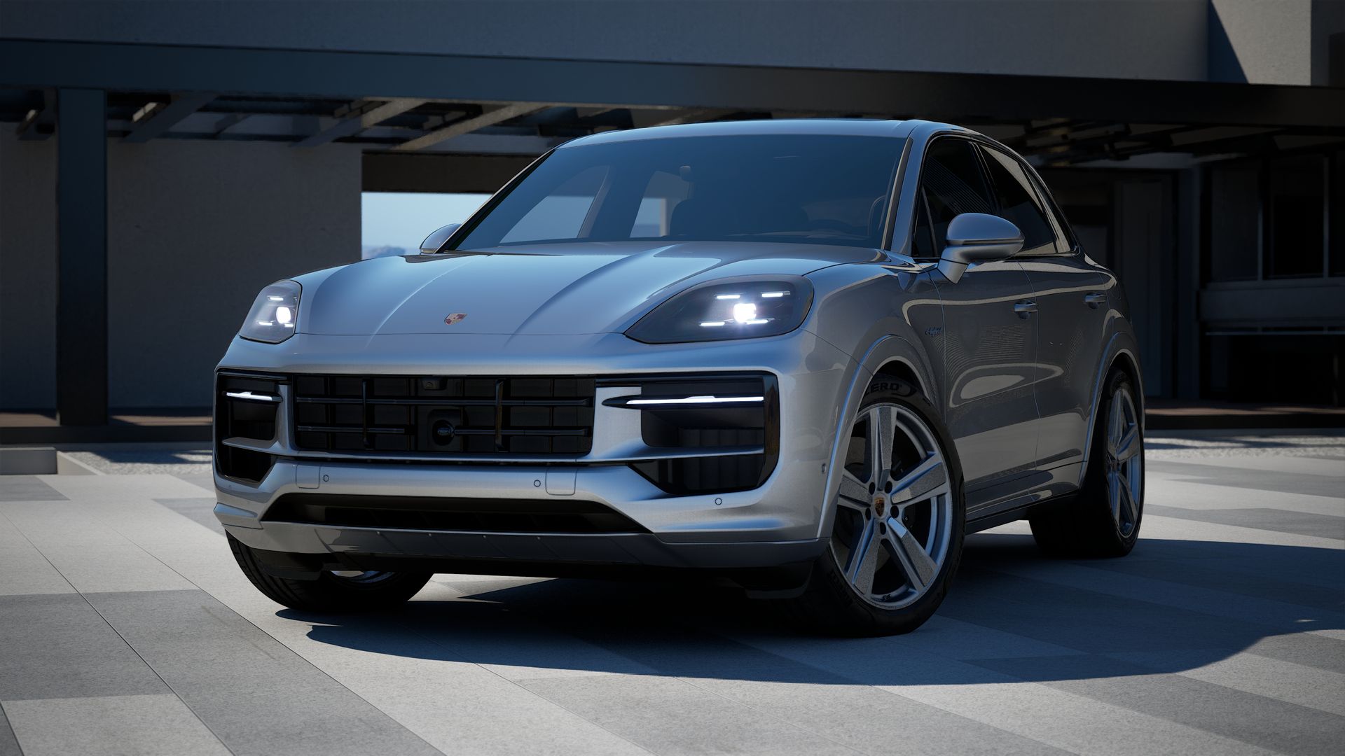 Vorderansicht des Cayenne S E-Hybrid