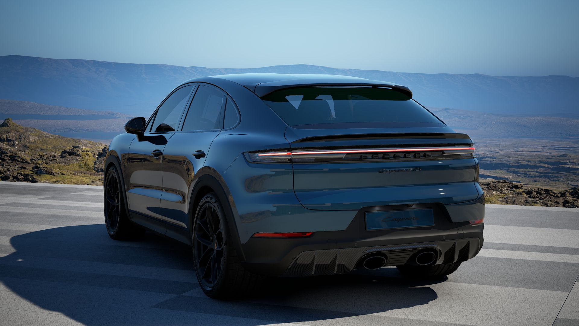 Rückansicht des Cayenne GTS Coupé
